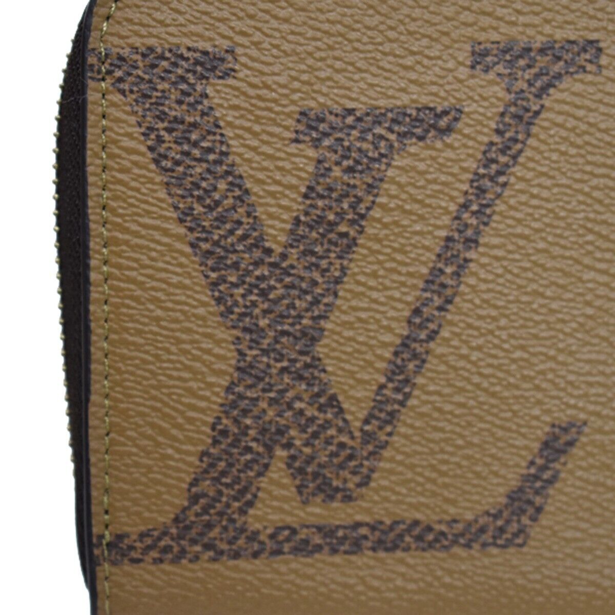 LOUIS VUITTON Zippy Wallet Purse Monogram Giant Reverse Brown M69353 58RC954