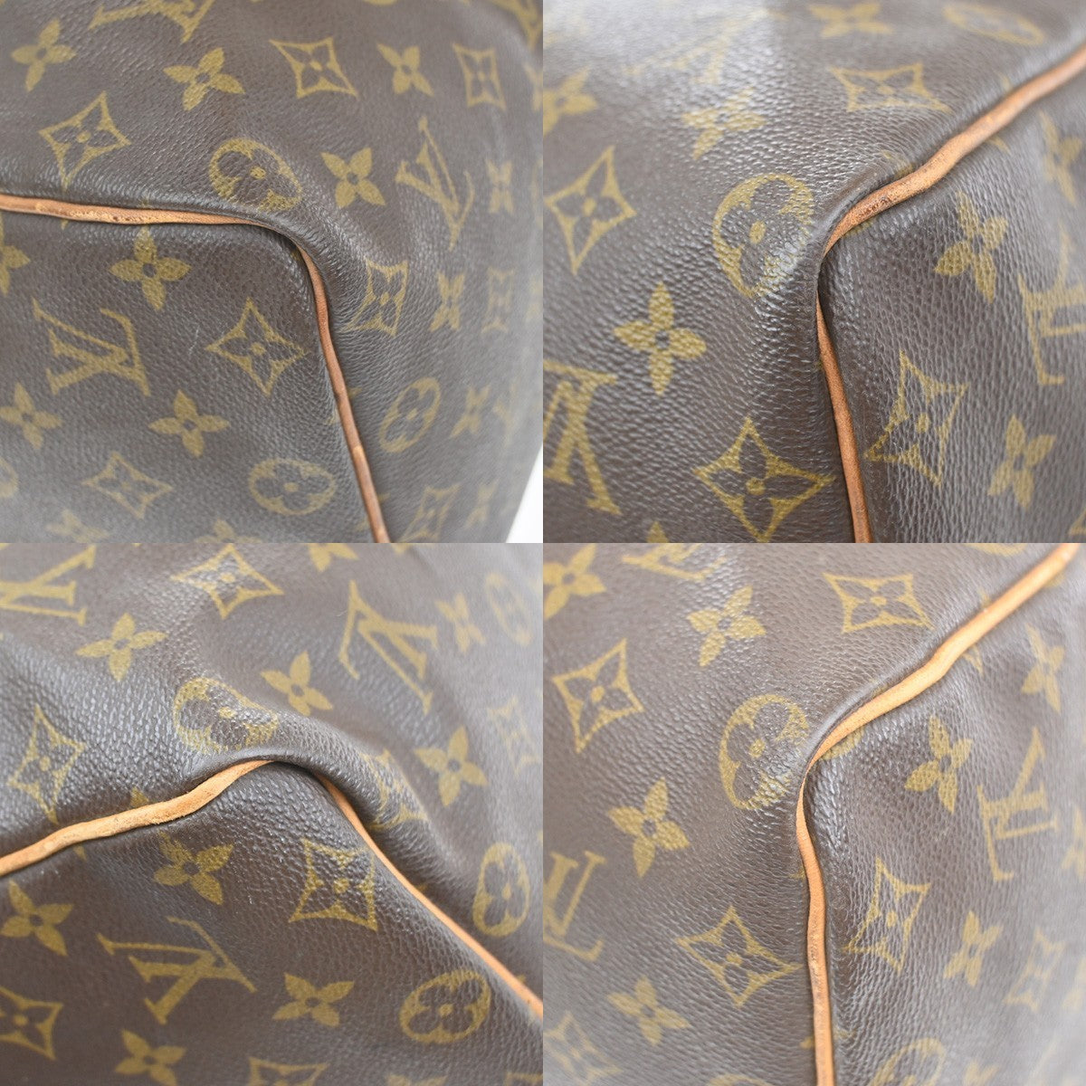 LOUIS VUITTON Keepall 50 Travel Hand Bag Monogram Leather Brown M41426 11YJ198