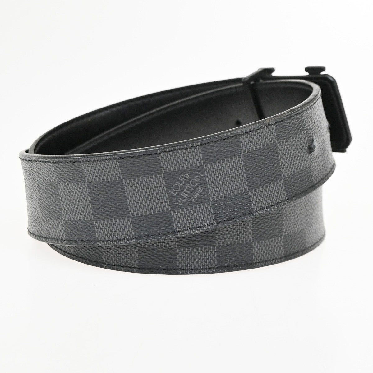 LOUIS VUITTON Ceinture LV Initial Belt  85/34 Damier Graphite BK M9808 31YJ005