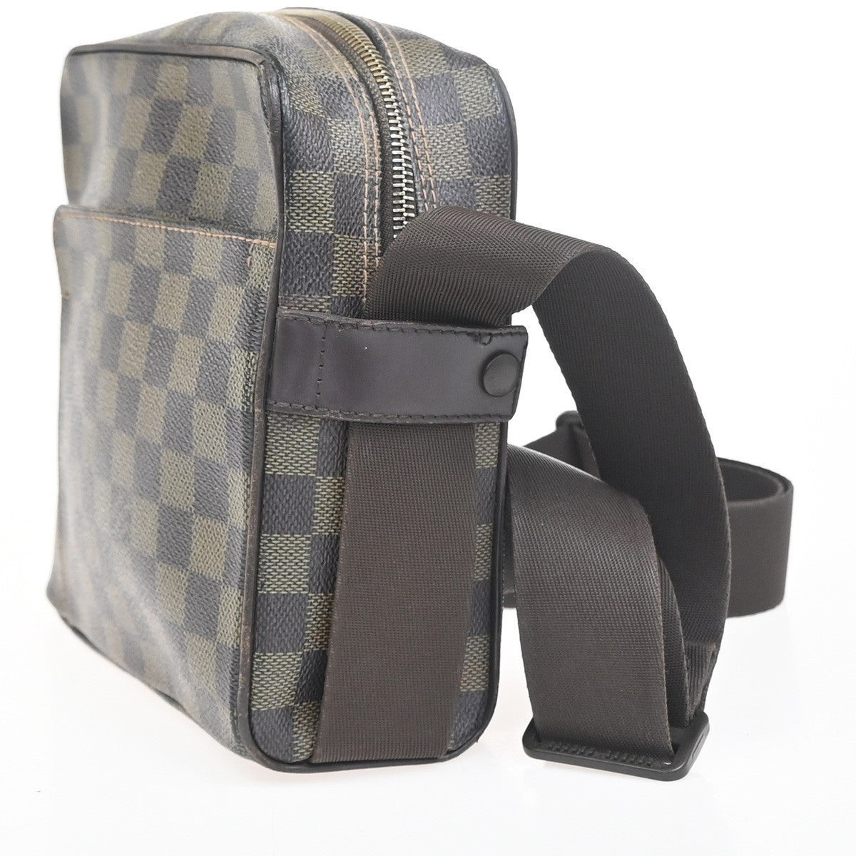 LOUIS VUITTON Olav PM Shoulder Bag Damier Ebene Leather BN France N41442 34KC799