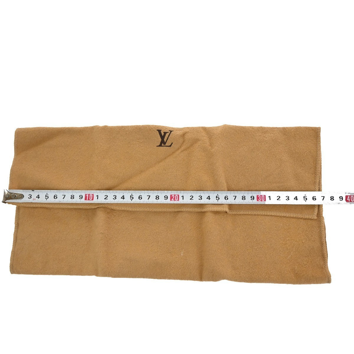 LOUIS VUITTON Logo 10 Set Dust Bag Drawstring Canvas Cotton Beige Brown 09KC113