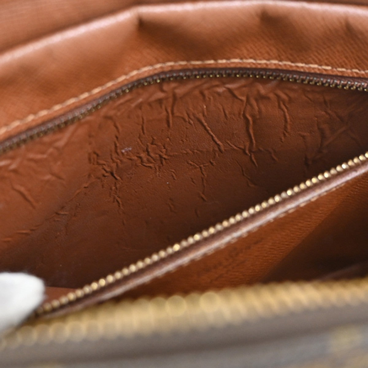LOUIS VUITTON Jeune Fille GM Shoulder Bag Monogram Leather Brown M51225 61YJ067