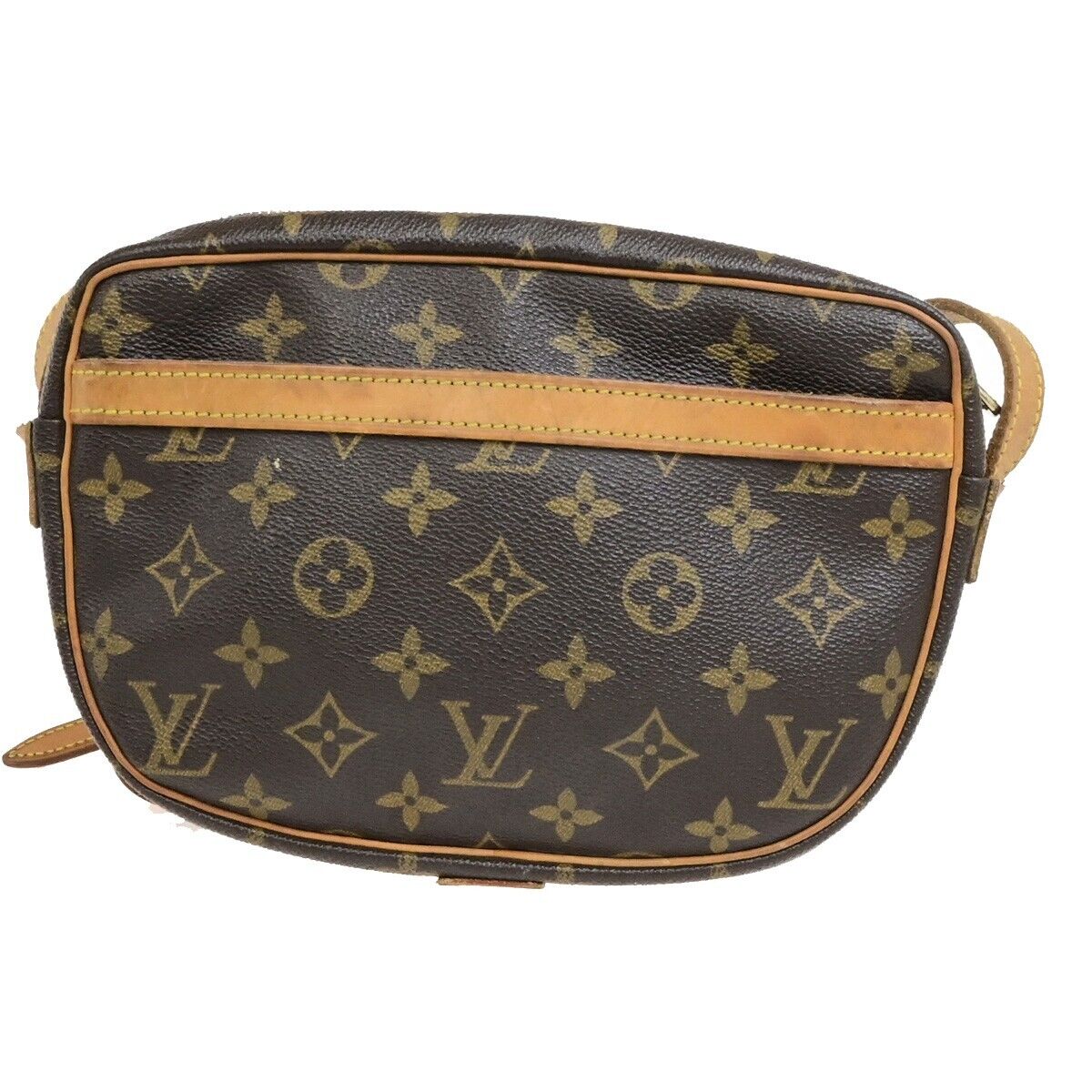 LOUIS VUITTON Jeune Fille PM Shoulder Bag Monogram Leather Brown M51227 31FB532