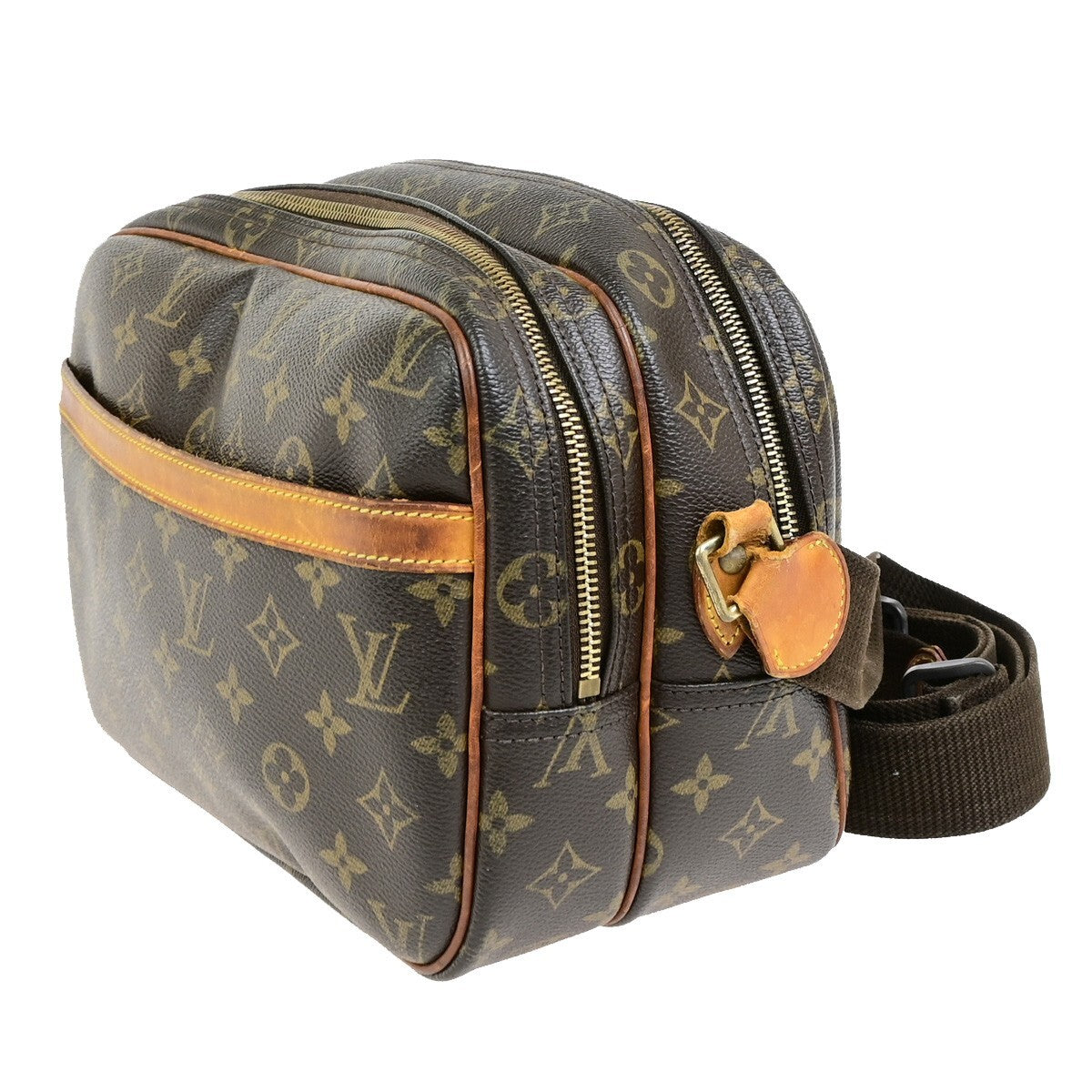 LOUIS VUITTON Reporter PM Crossbody Shoulder Bag Monogram Leather M45254 04FB434