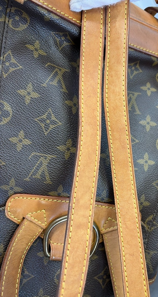 LOUIS VUITTON Montsouris MM Backpack Bag Monogram Leather Brown M51136 72KC944