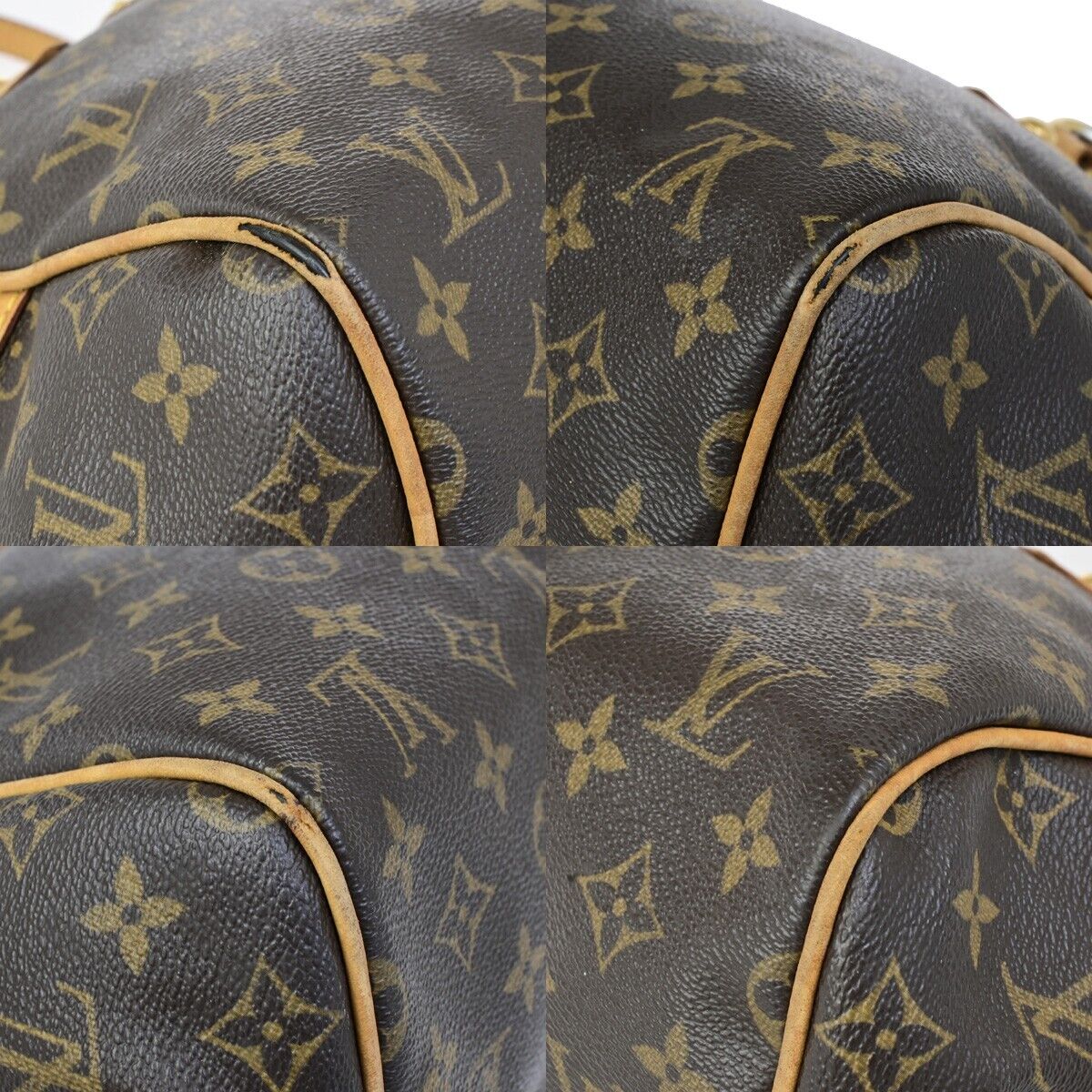 LOUIS VUITTON Montorgueil PM Shoulder Bag Monogram Leather Brown M95565 32ED377