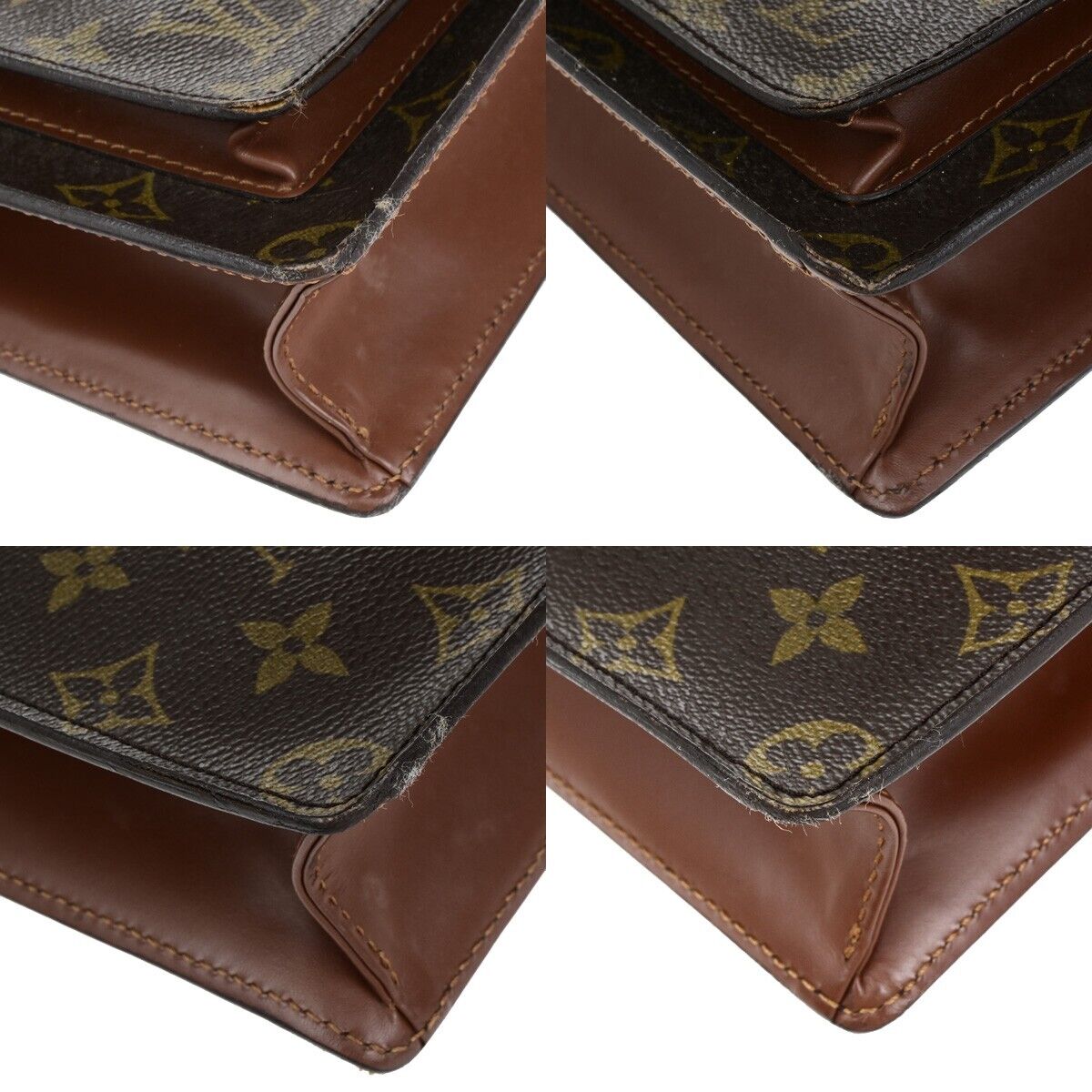 LOUIS VUITTON Monceau 26 2Way Shoulder Hand Bag Monogram Leather M51187 73ED226