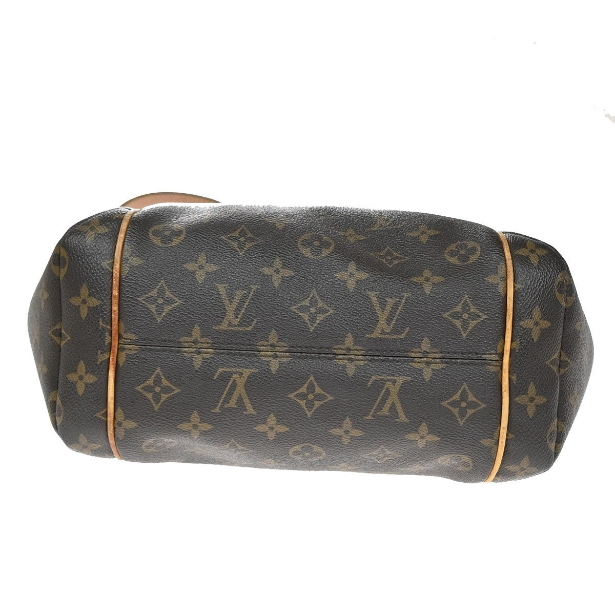 LOUIS VUITTON Logo Totally PM Shoulder Bag Monogram Leather Brown M56688 99YJ098