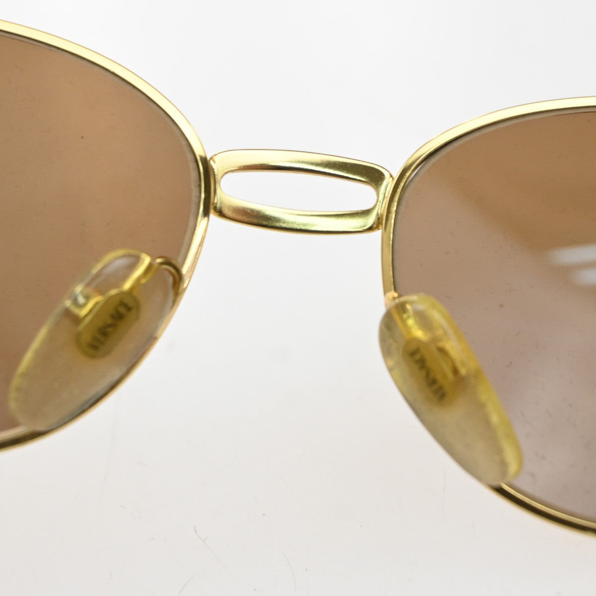 GIANNI VERSACE Medusa Sunglasses Plastic Metal Gold Brown MOD S34 Italy 01MA579