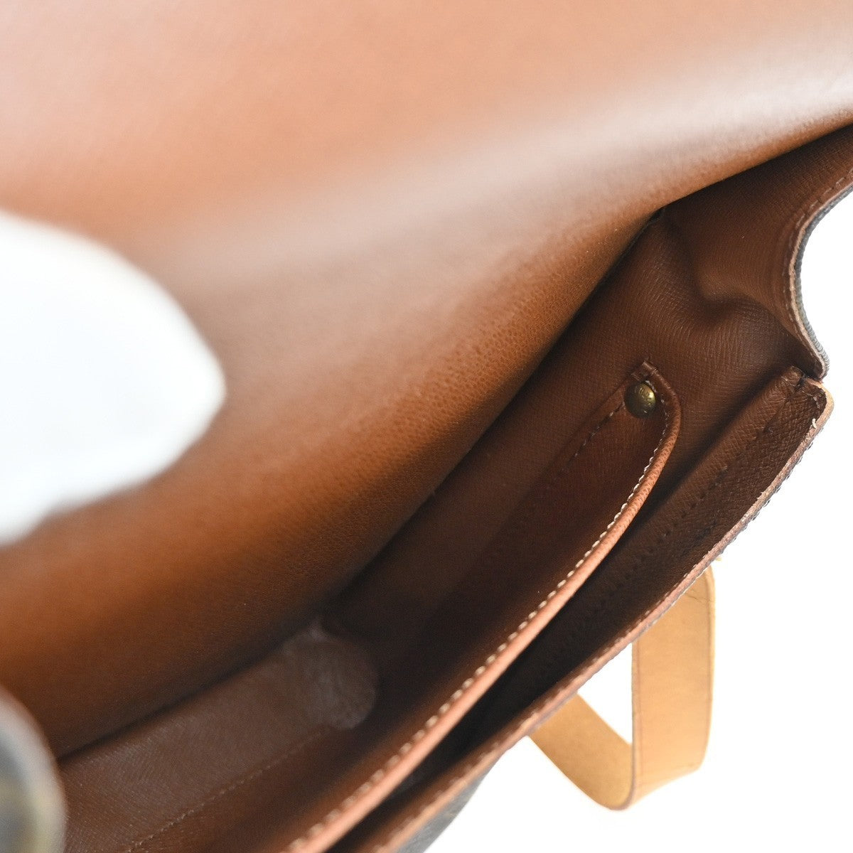 LOUIS VUITTON Cartouchiere GM Shoulder Bag Monogram Leather Brown M51252 72CA570