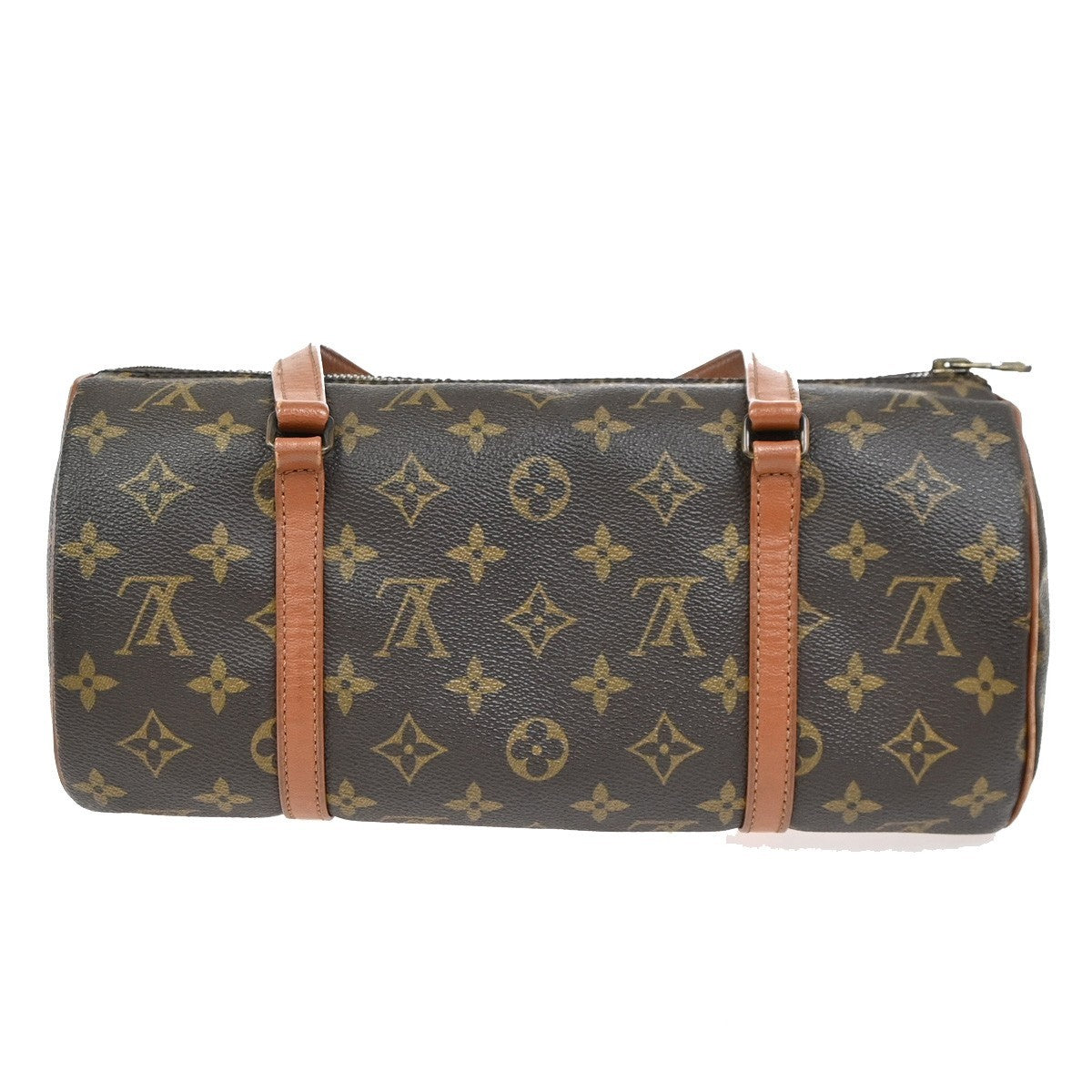 LOUIS VUITTON Logo PAPILLON 30 Hand Bag Monogram Leather Brown M51365 79ZA300