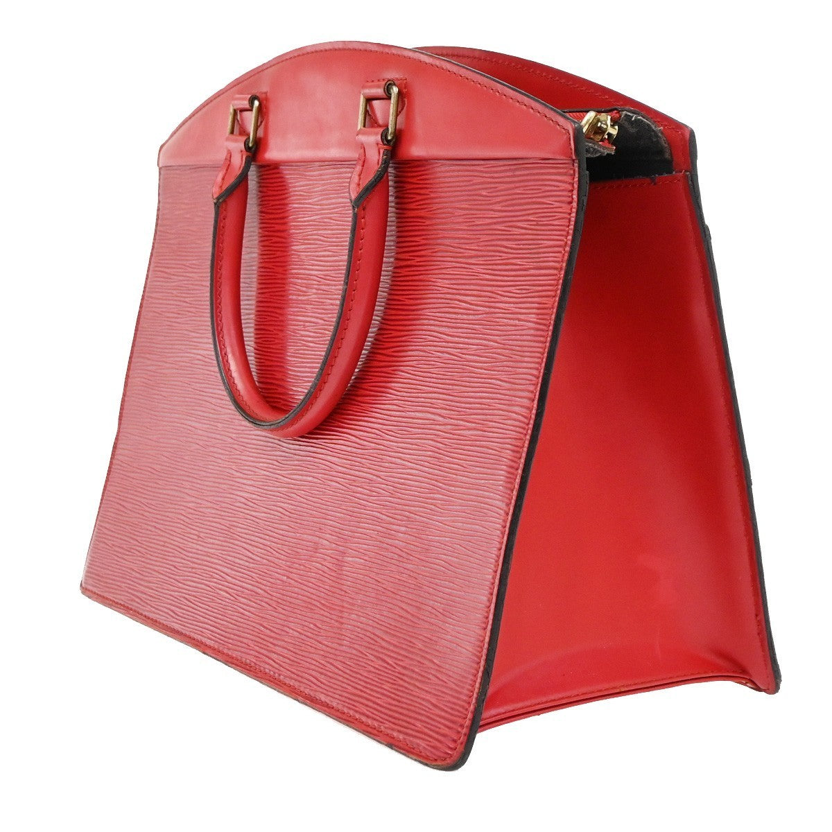 LOUIS VUITTON LV Logo Riviera Hand Bag Epi Leather Red France M48187 67KP503