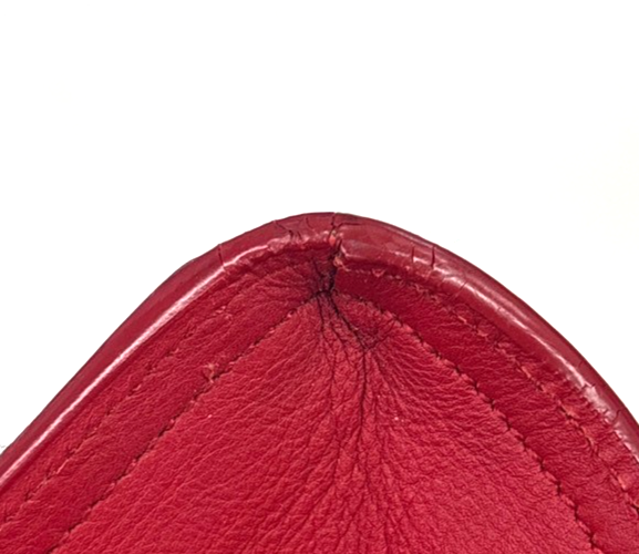 SAINT LAURENT Petit Cabas Y Line 2way Shoulder Hand Bag Leather RD Italy 76KC999