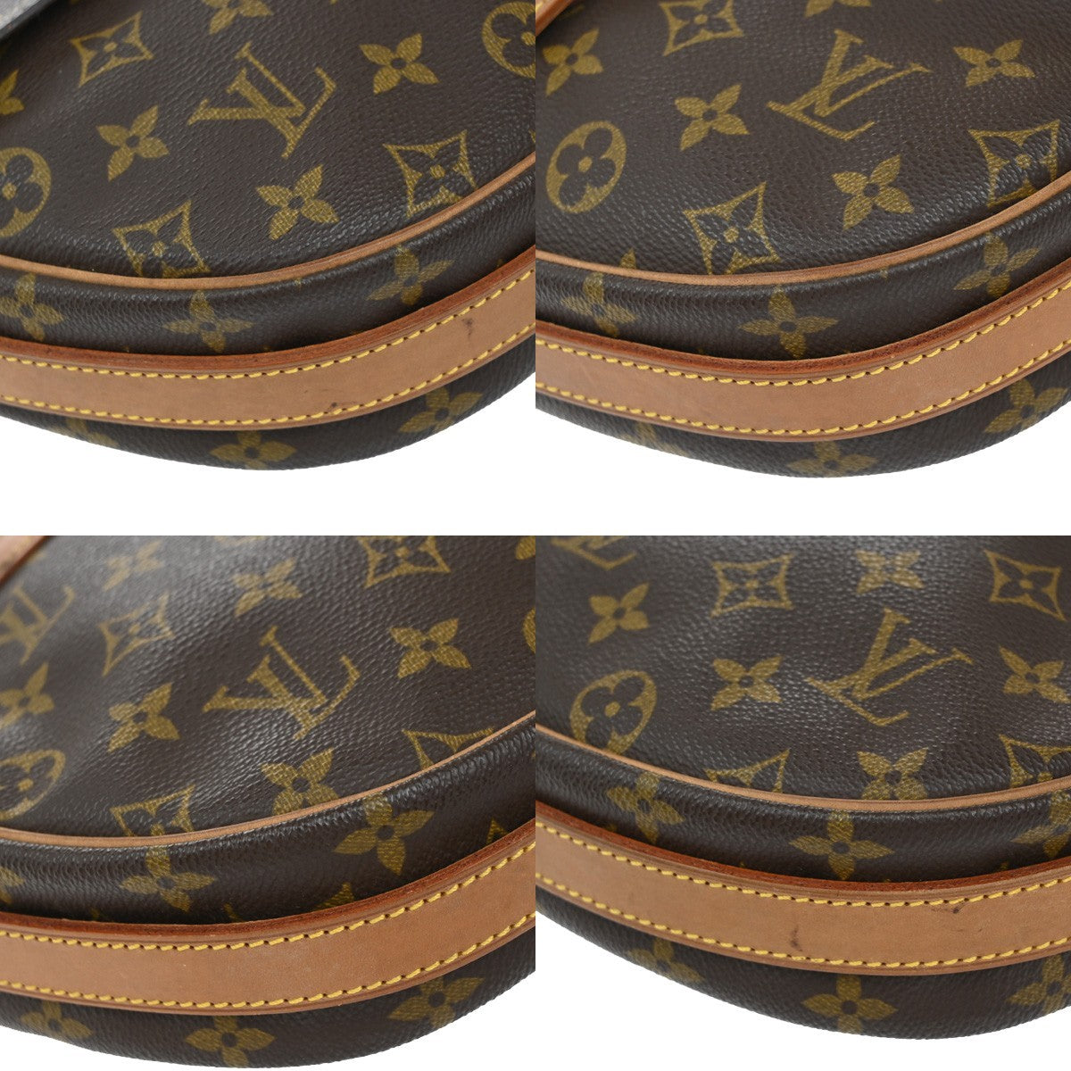 LOUIS VUITTON Jeune Fille GM Shoulder Bag Monogram Leather Brown M51225 32EF979