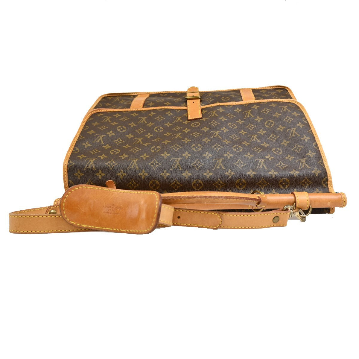 LOUIS VUITTON LV Sac Kleber Shoulder Bag Monogram Leather Brown M58122 13FB539