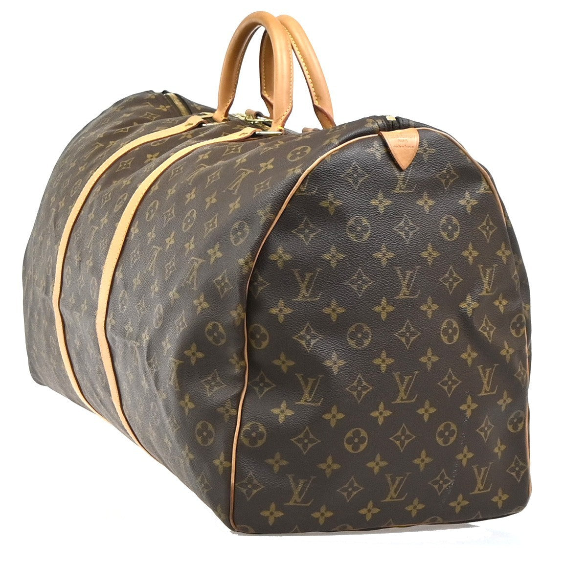 LOUIS VUITTON Keepall 60 Travel Hand Bag Monogram Leather Brown M41422 96YH892