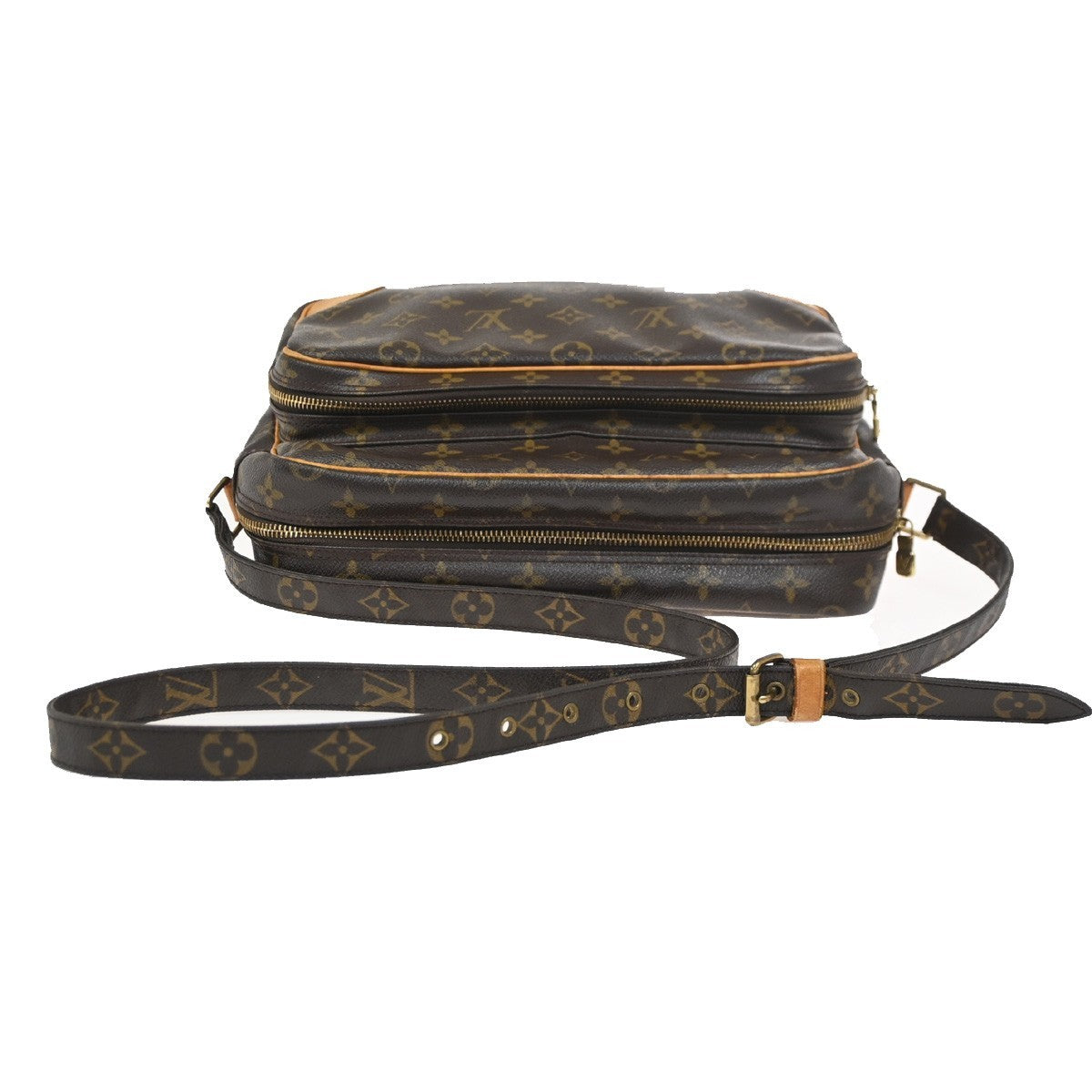 LOUIS VUITTON Nile Crossbody Shoulder Bag Monogram Leather Brown M45244 70KC827