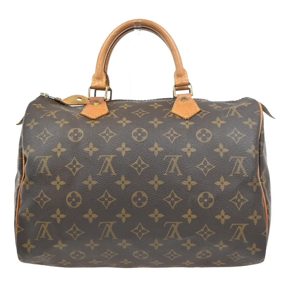 LOUIS VUITTON Speedy 30 Travel Hand Bag Monogram Leather Brown M41526 16PA145