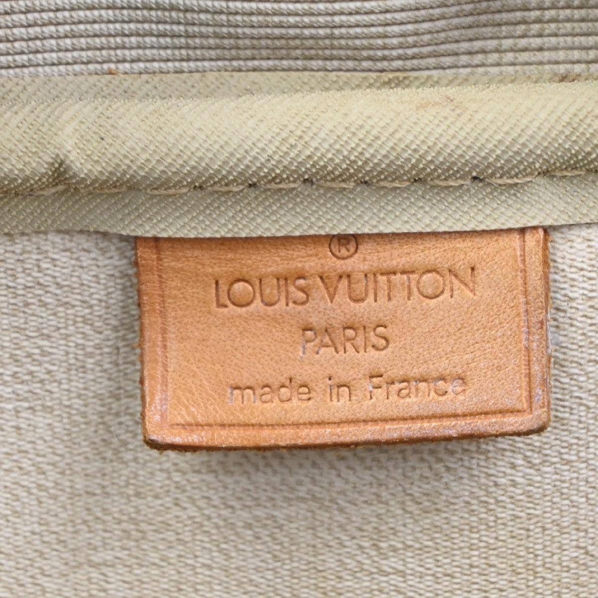LOUIS VUITTON LV Logo Deauville Hand Bag Monogram Leather Brown M47270 34CA832