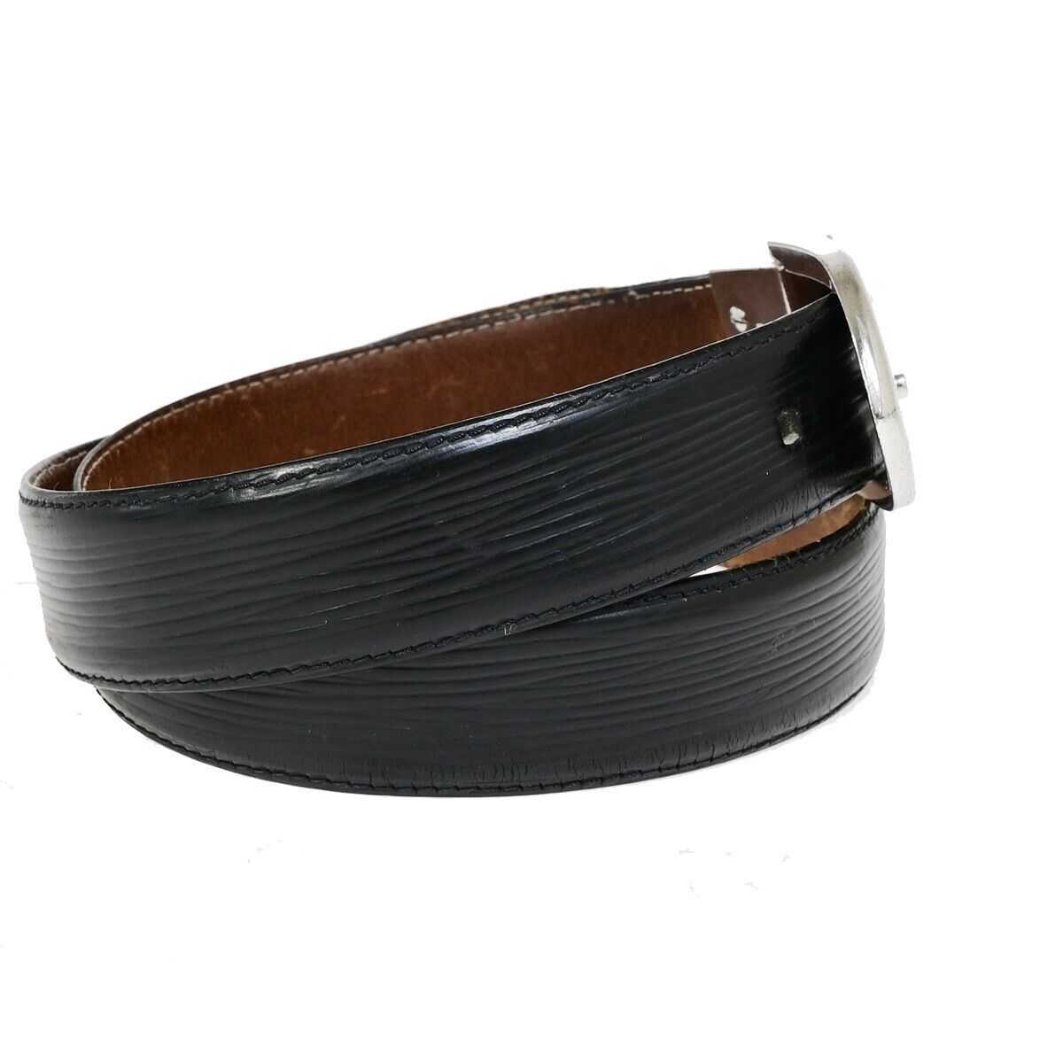 LOUIS VUITTON Ceinture Classic Belt Epi Leather Black M6833V Accessory 08KA375