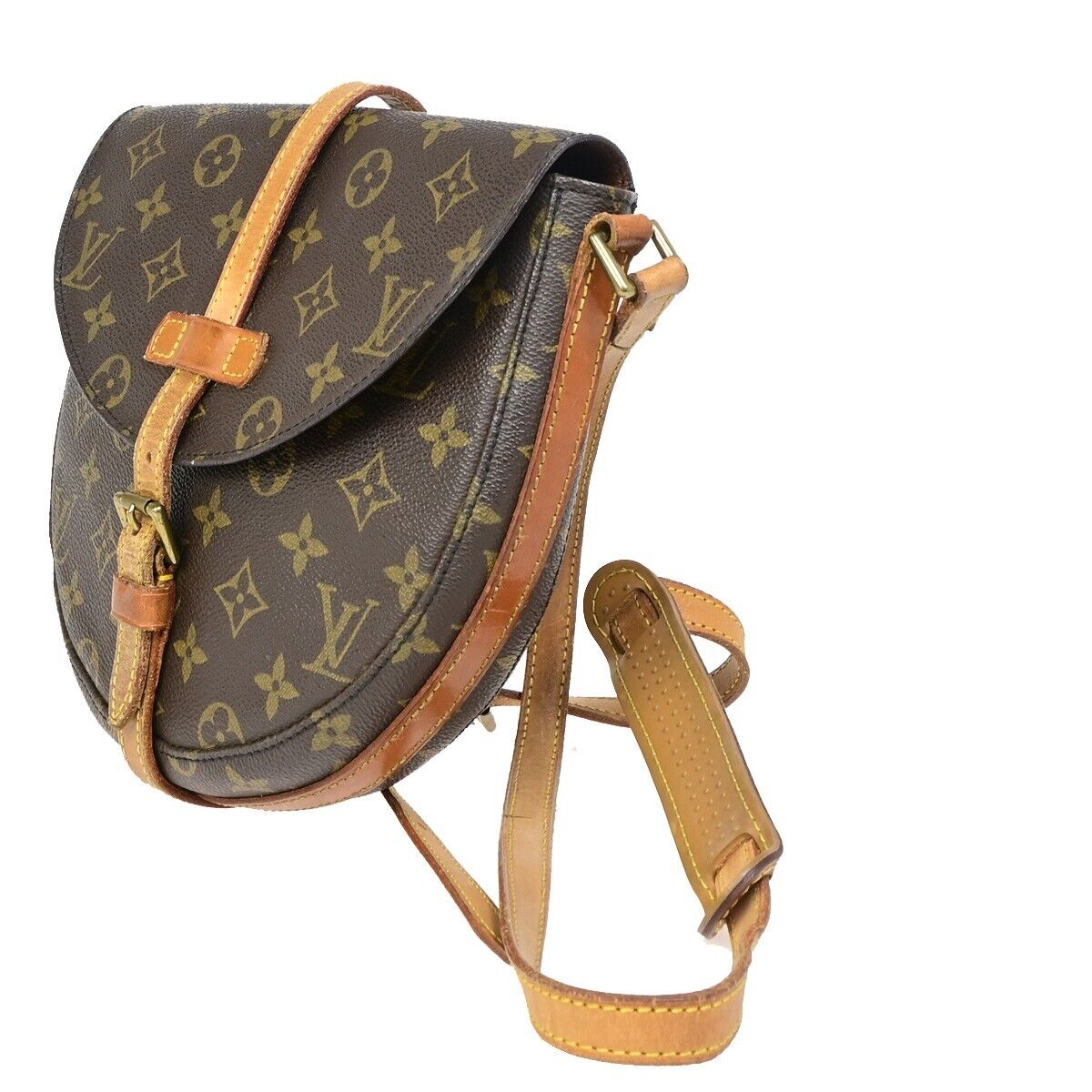 LOUIS VUITTONI Chantilly MM Shoulder Bag Monogram Leather Brown M51233 32FA606