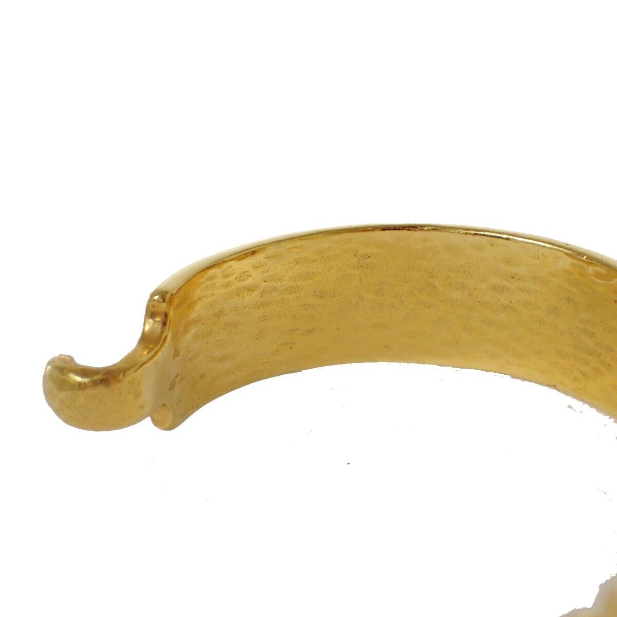 CHANEL CC Lapis Lazuli Bracelet Bangle 97P GHW Blue Accessory Vintage 28RH121