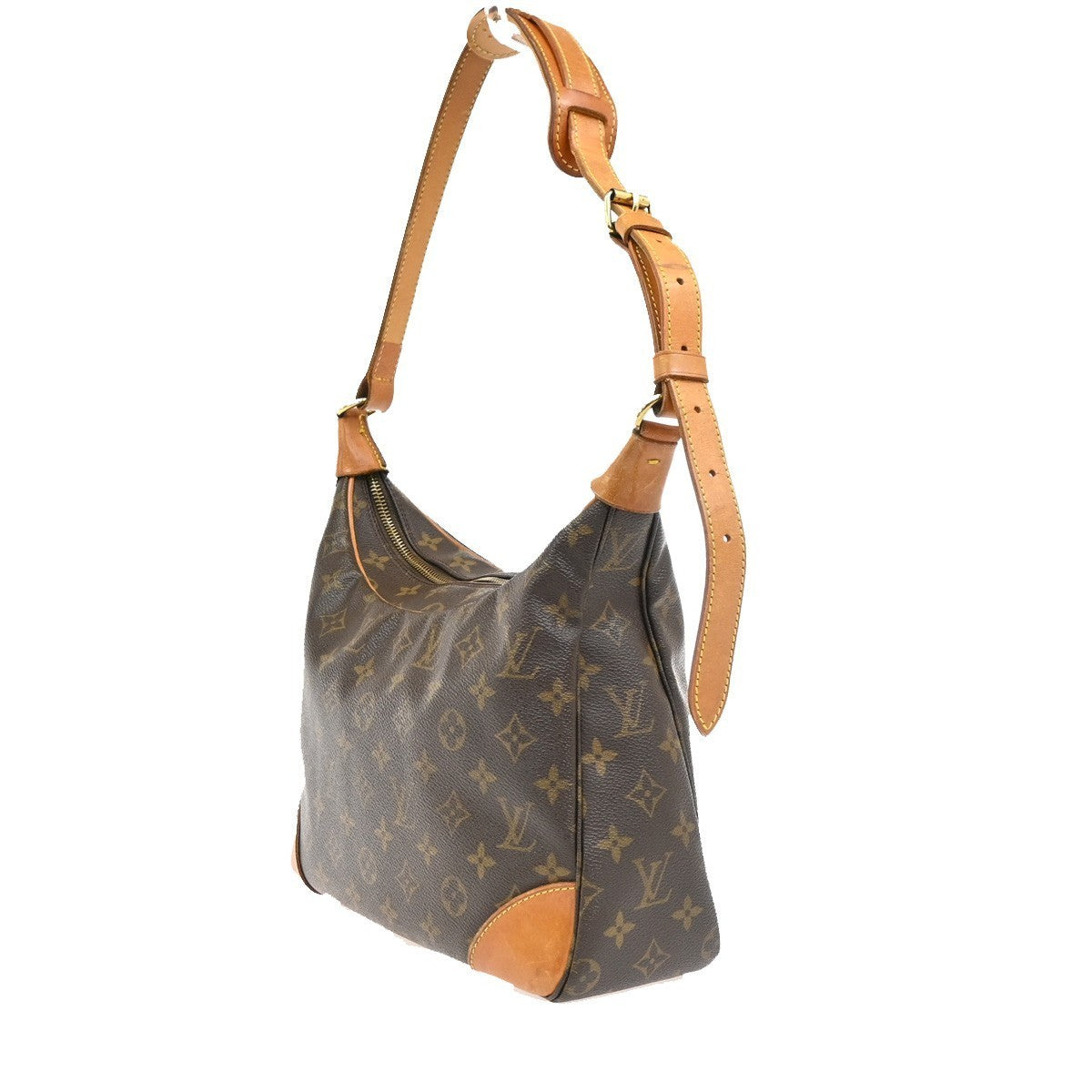 LOUIS VUITTON Boulogne 30 Shoulder Bag Monogram Leather Brown M51265 84PA091
