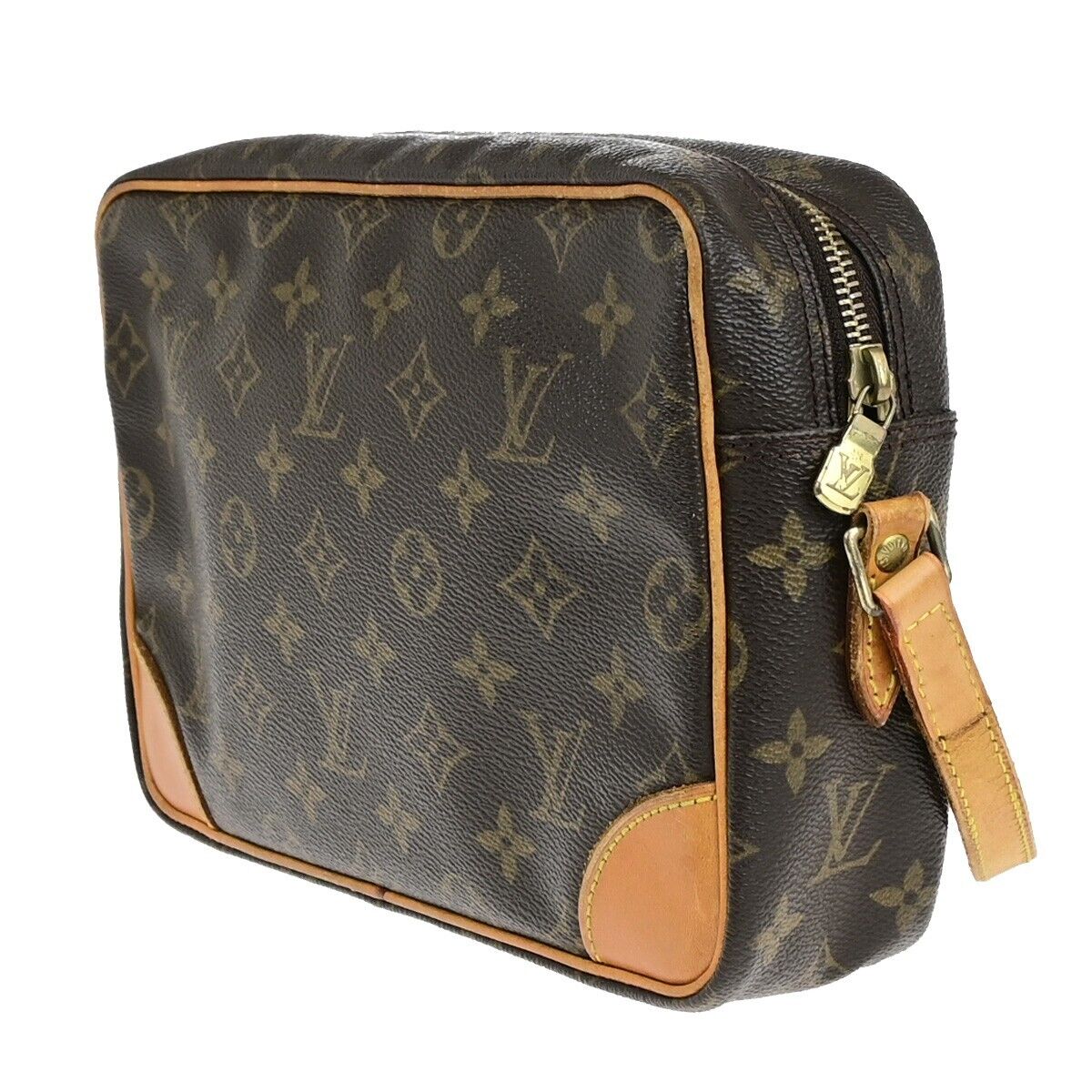 LOUIS VUITTON Trocadero 27 Shoulder Bag Monogram Leather Brown M51274 84EC993