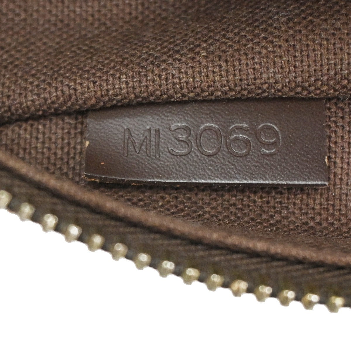 LOUIS VUITTON Olav PM Shoulder Bag Damier Ebene Leather Brown N41442 34CA223