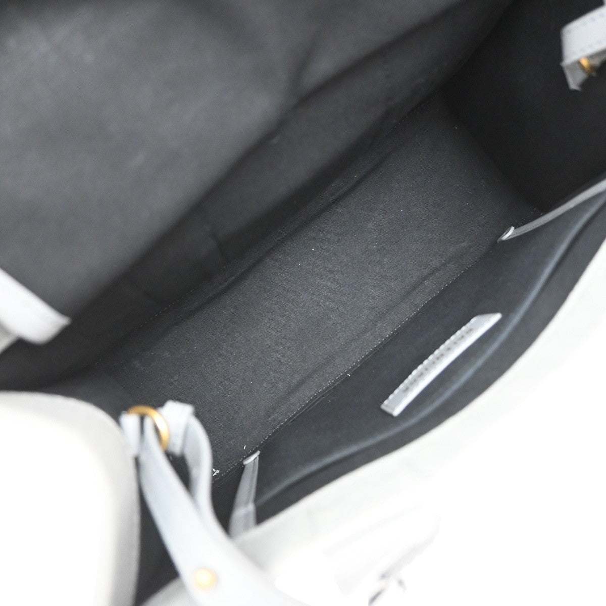BALENCIAGA Logo Hardware Small 2Way Tote Hand Bag Canvas Leather GY 75YJ137