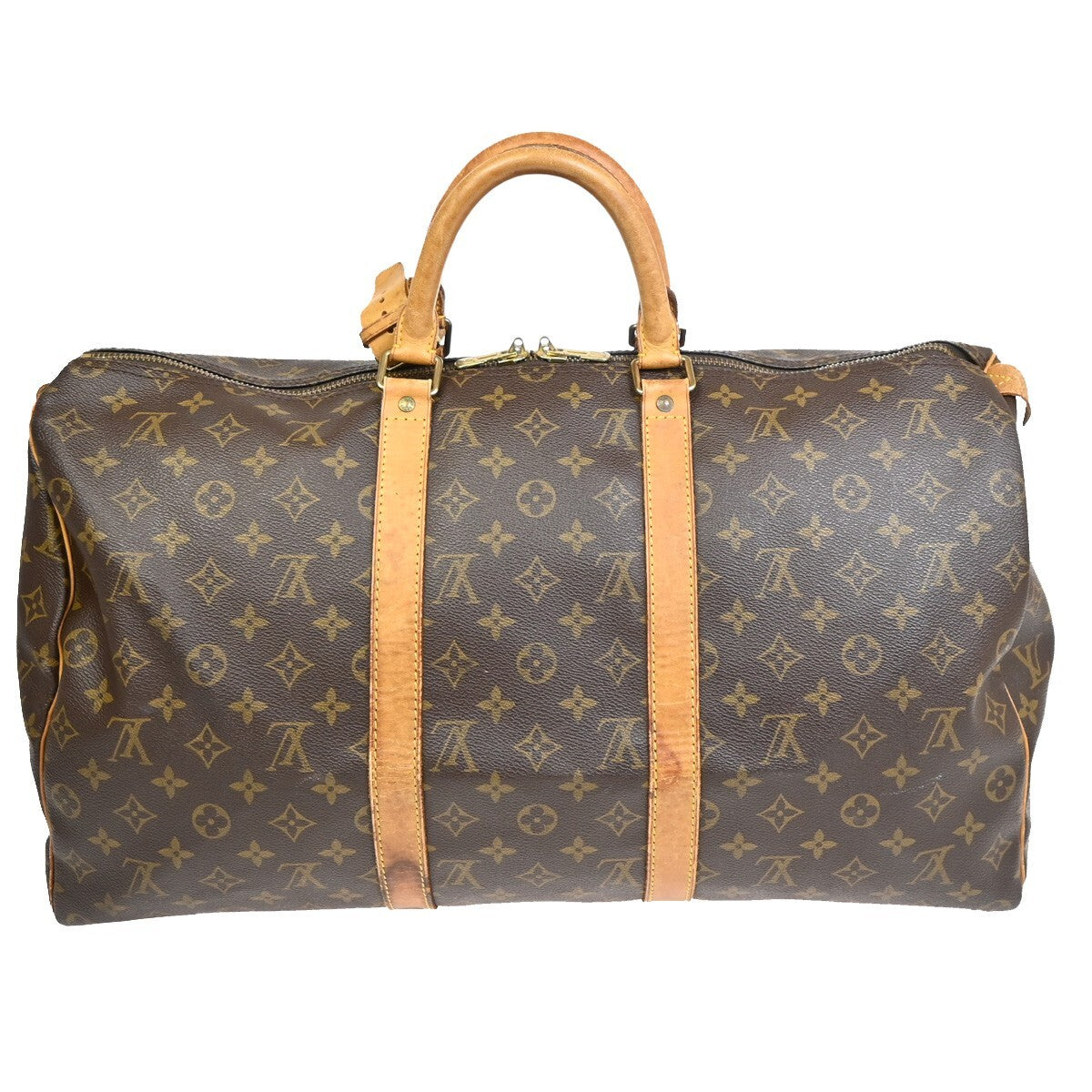 LOUIS VUITTON Keepall 50 Travel Hand Bag Monogram Leather Brown M41426 88FB594