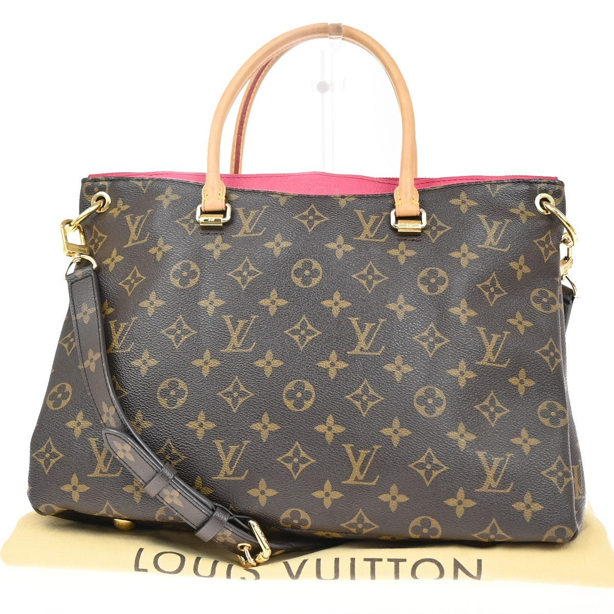 LOUIS VUITTON Pallas 2Way Shoulder Hand Bag Monogram Leather PK M41147 689RF677