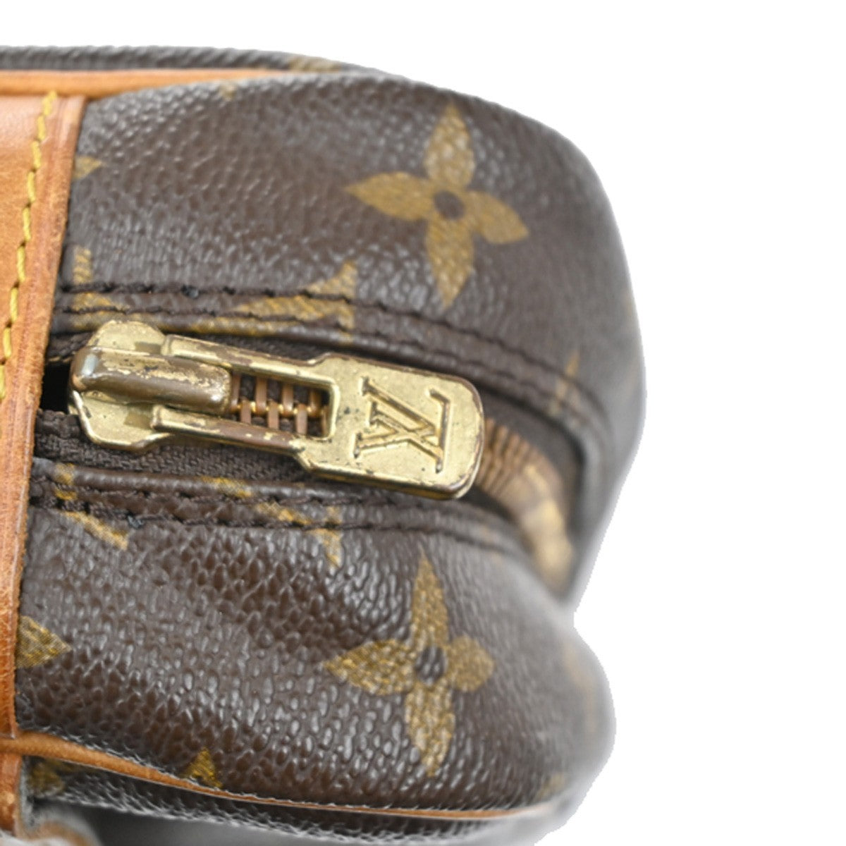 LOUIS VUITTON Compiegne 28 Clutch Hand Bag Monogram Leather Brown M51845 67TA247