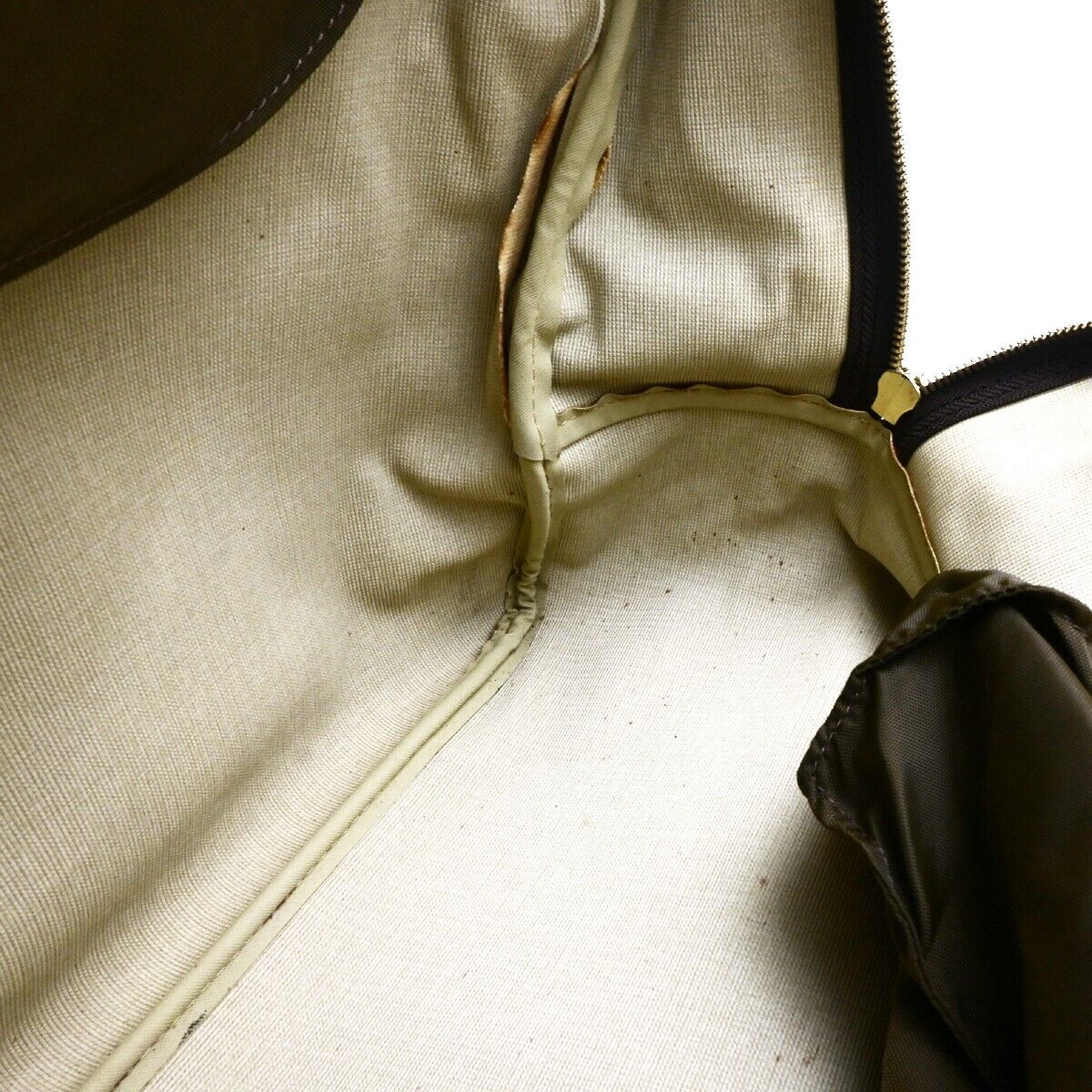 LOUIS VUITTON LV Logo Evasion Hand Bag Monogram Leather Brown M41443 34ED170