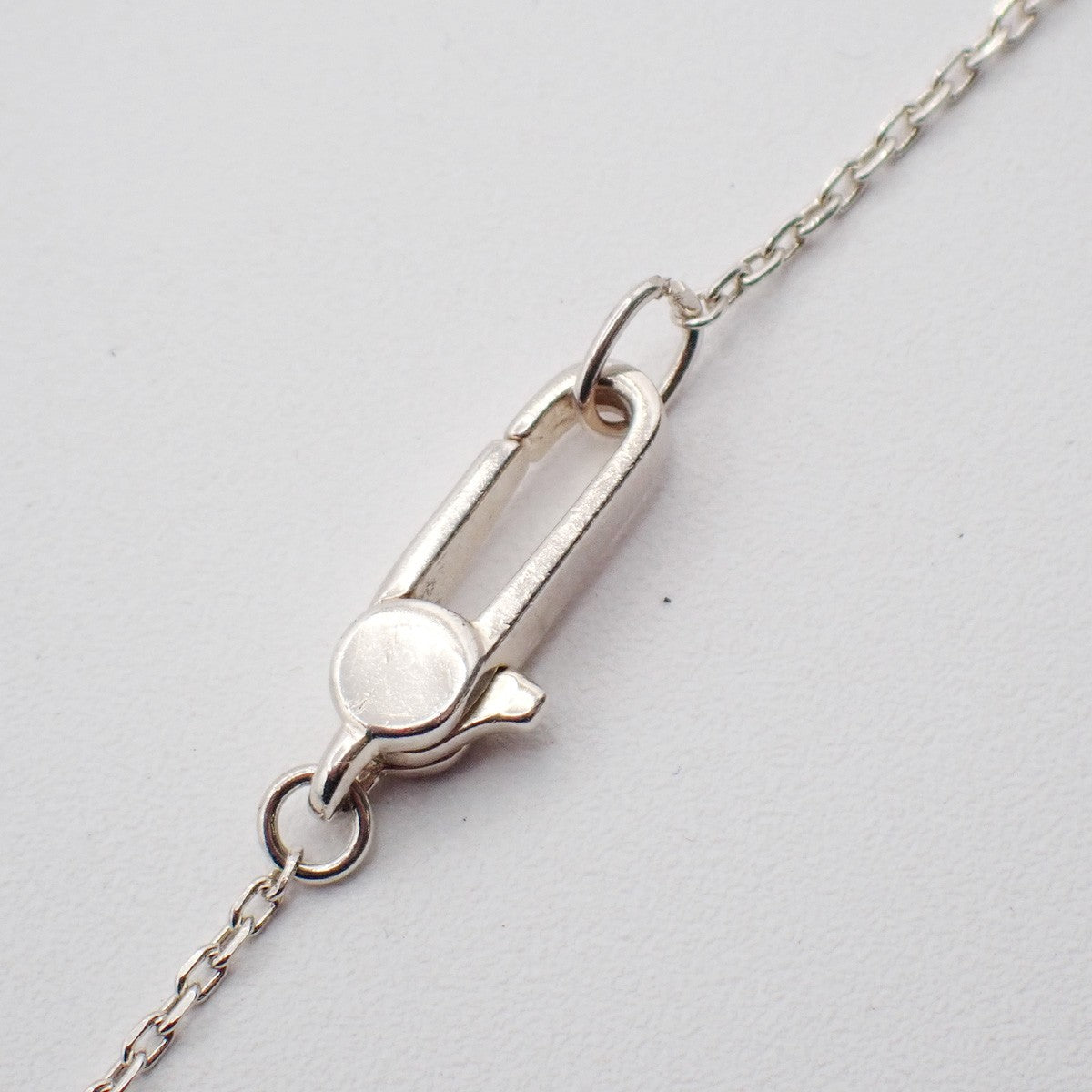 GUCCI Logo Trademark Heart Pendant Bracelet Ag 925 Silver Italy 09KP563