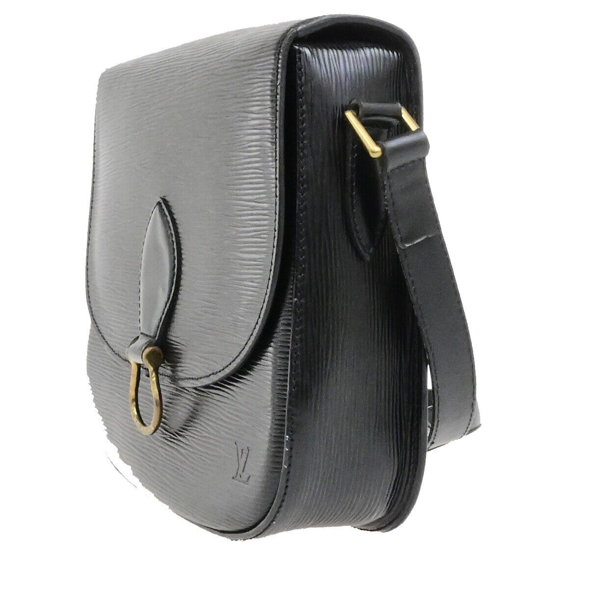 LOUIS VUITTON LV Saint Cloud GM Shoulder Bag Epi Leather Black M52192 36EE089