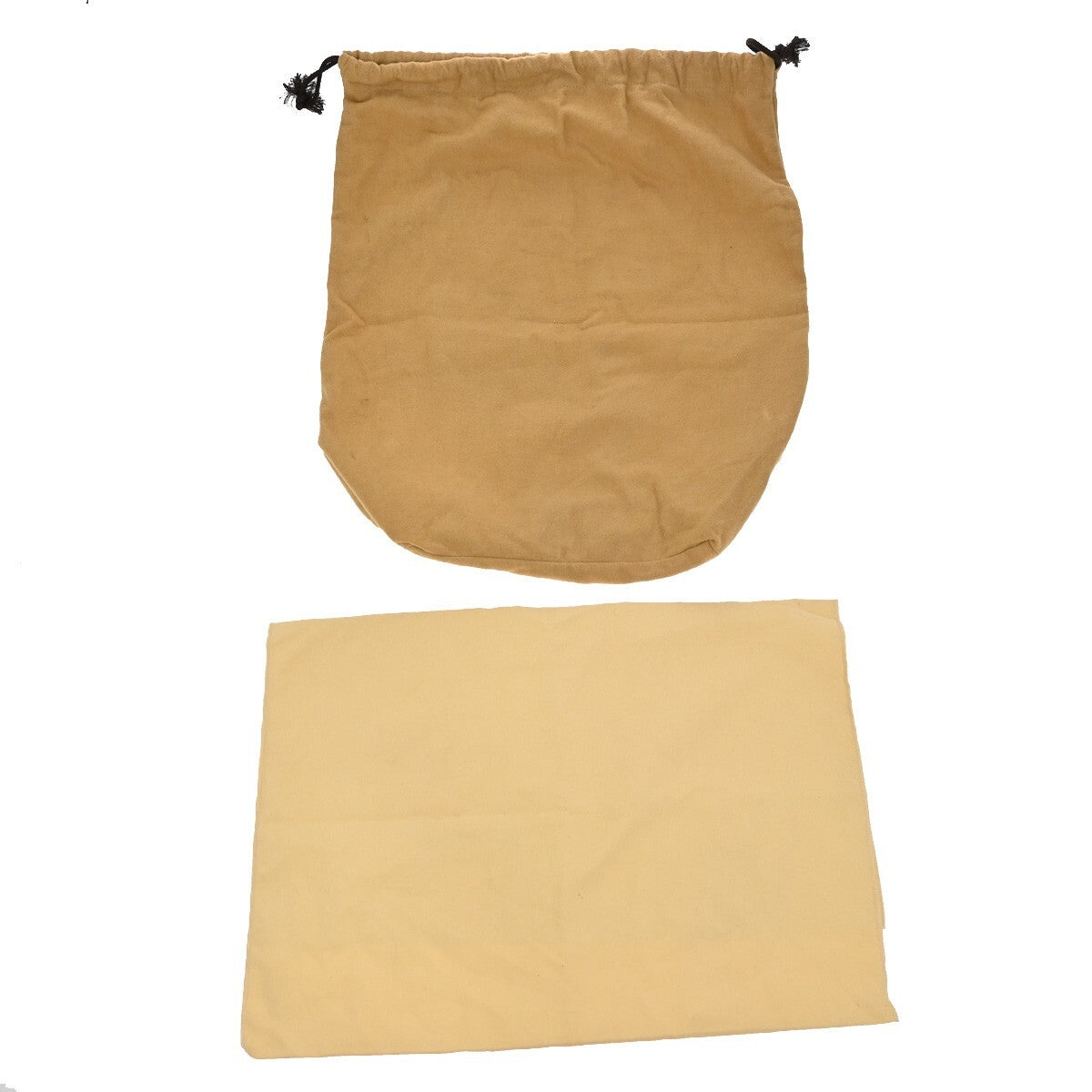 LOUIS VUITTON Logo 10 Set Dust Bag Drawstring Canvas Cotton Beige Brown 09EE135
