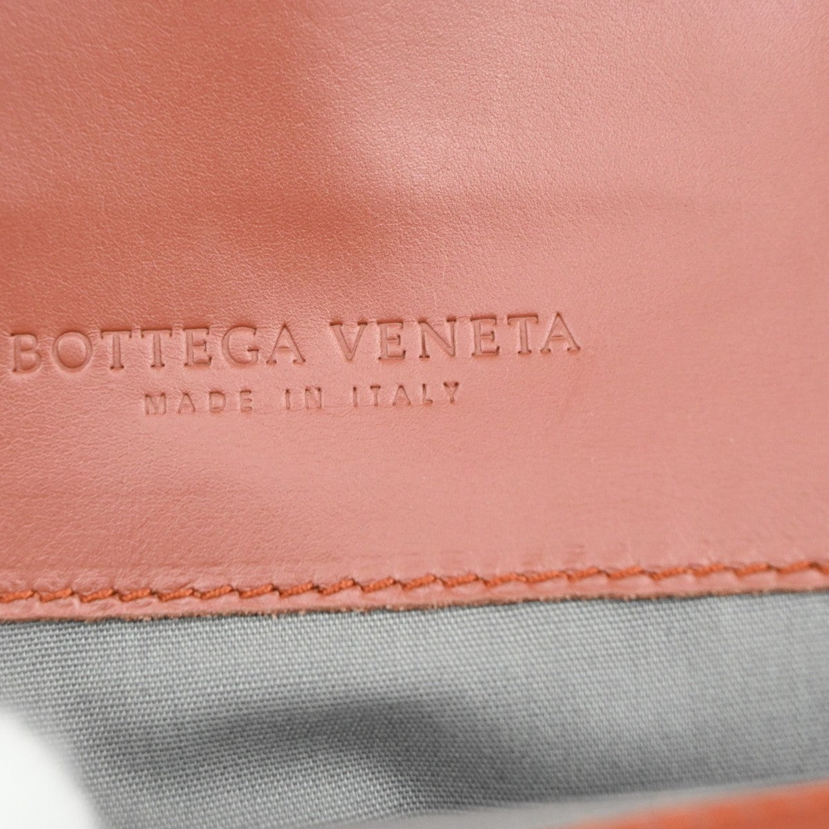 BOTTEGA VENETA Logo Intrecciato Shoulder Hand Bag Leather Red Italy 91MA191