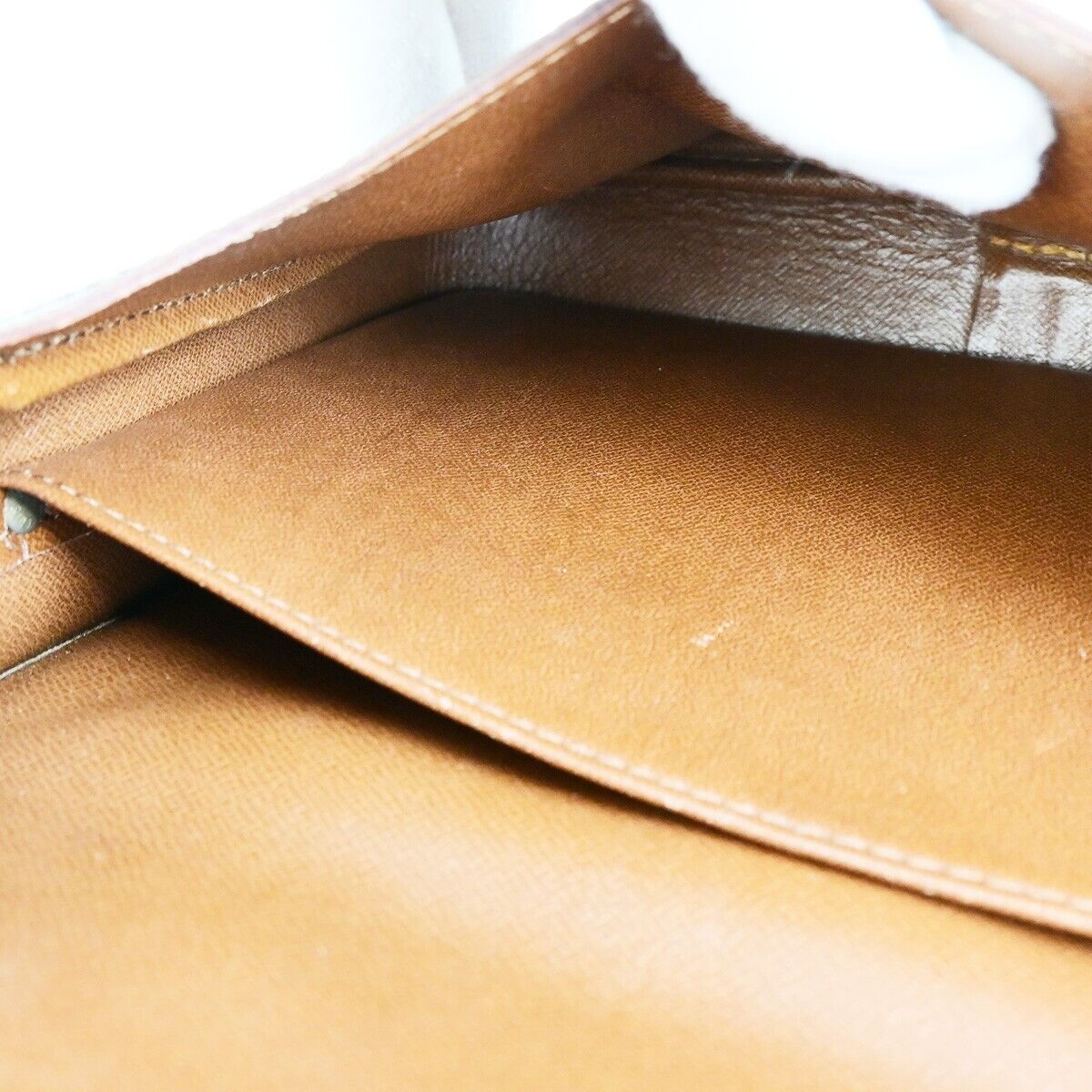 LOUIS VUITTON Cartouchiere GM Shoulder Bag Monogram Leather Brown M51252 31FB343