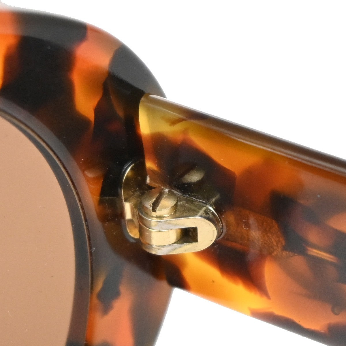 GUCCI Logo Sunglass GG 2410/S D19 Plastic Brown GHW Italy 09RL555