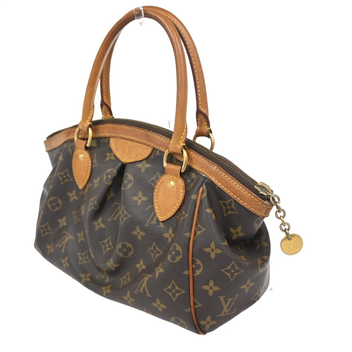 LOUIS VUITTON Tivoli PM Handbag Monogram Leather France Brown M40143 86CA750