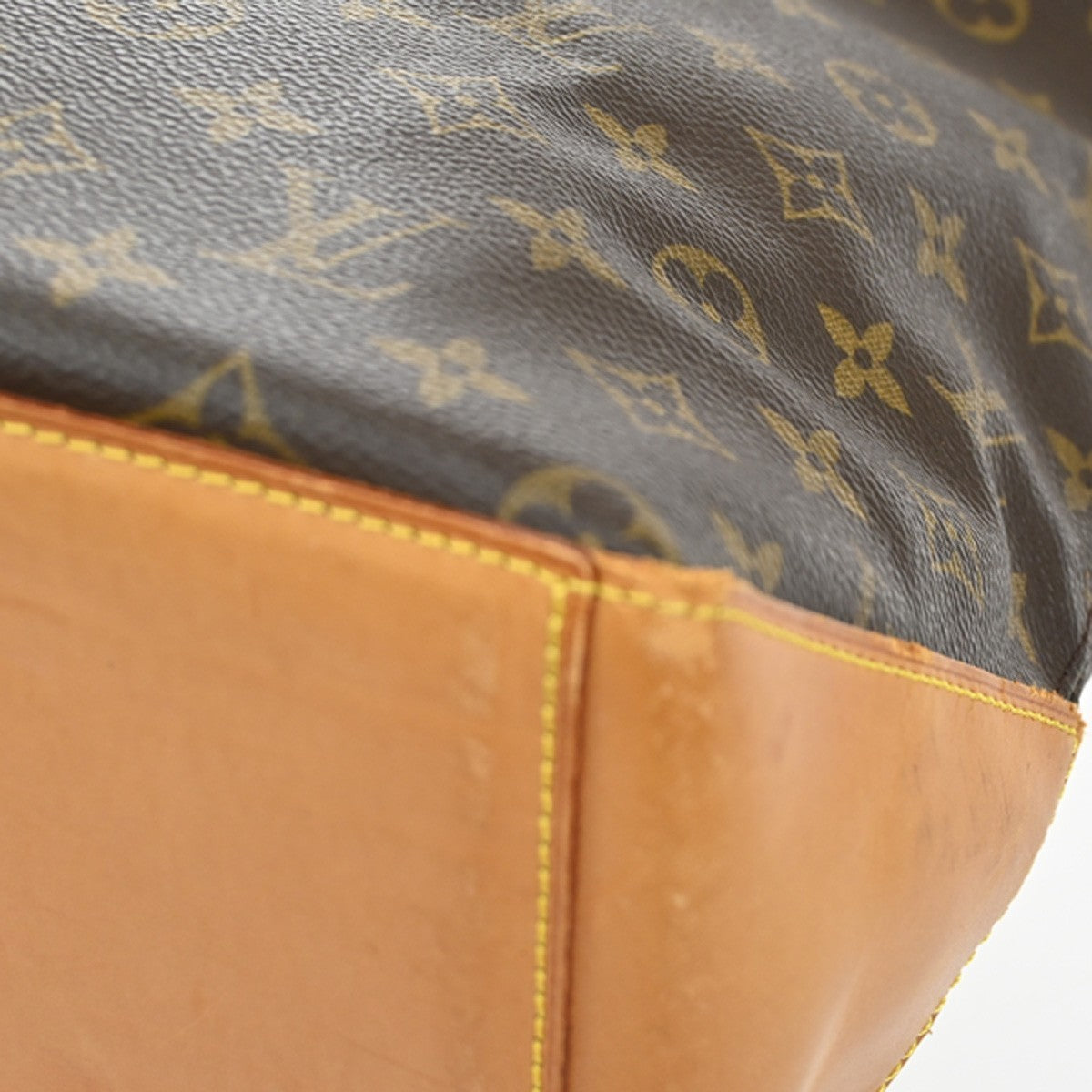 LOUIS VUITTON Cabas Mezzo Shoulder Bag Monogram Leather Brown M51151 85CA092