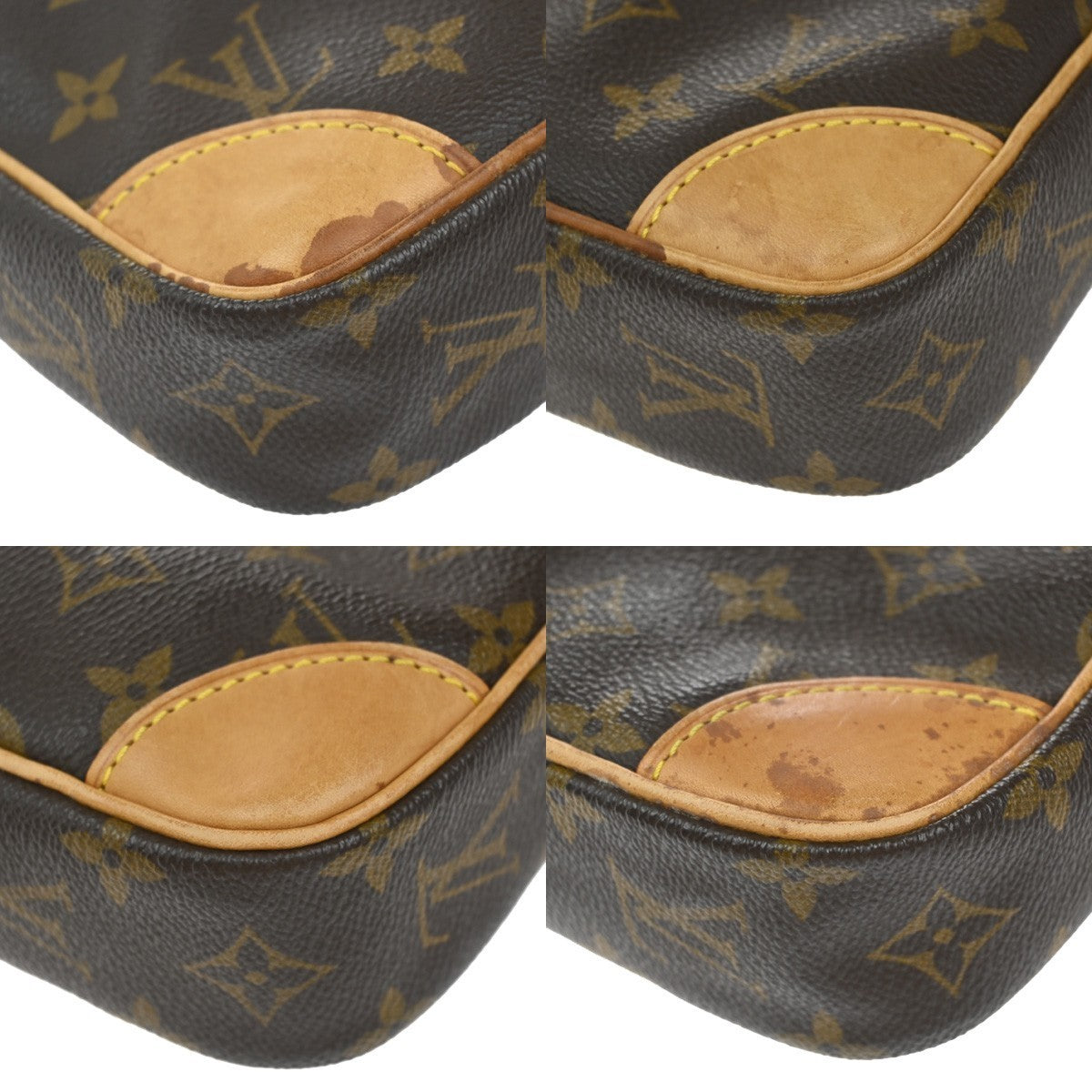 LOUIS VUITTON Danube Shoulder Bag Monogram Leather Brown France M45266 34EG291