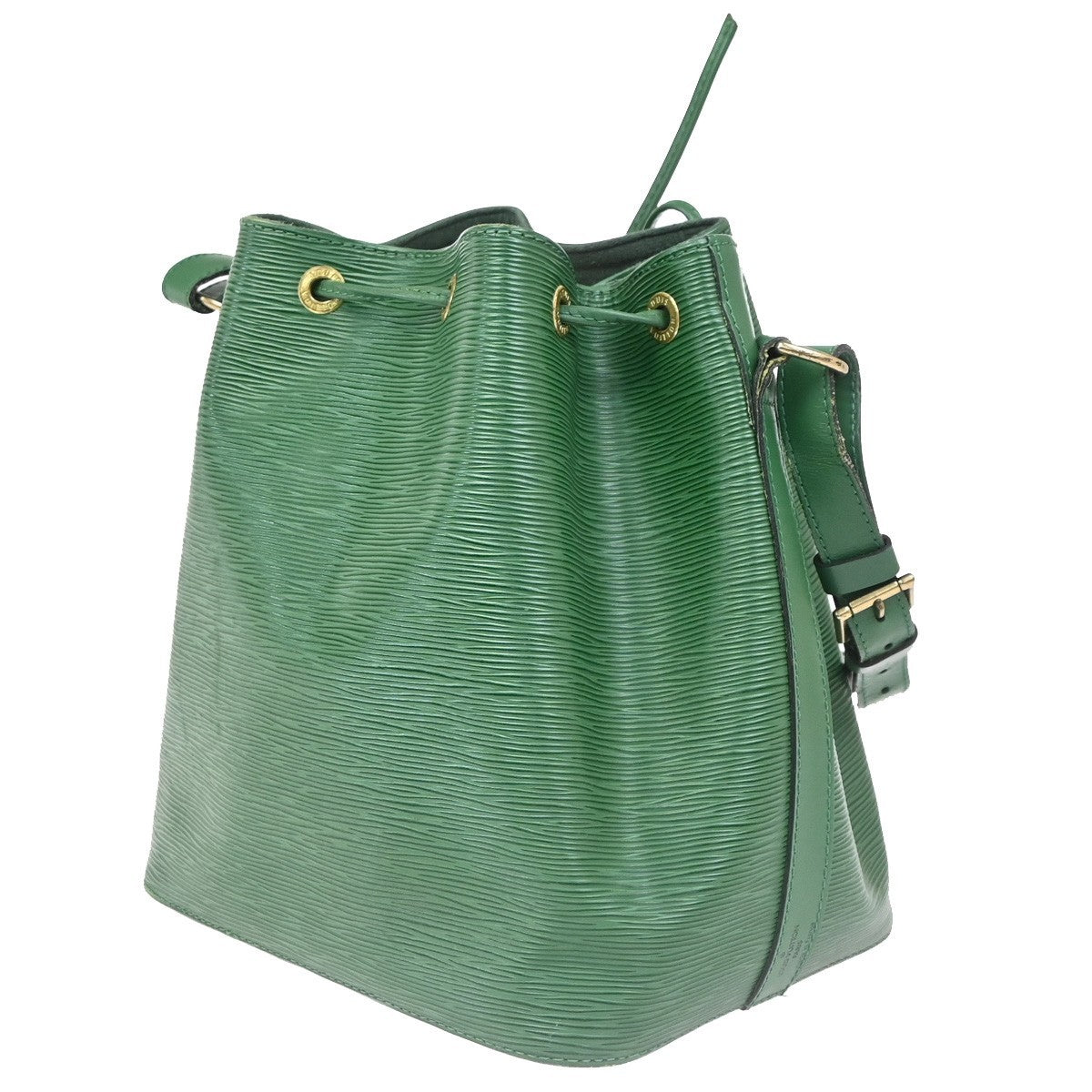 LOUIS VUITTON Petit Noe Drawstring Shoulder Bag Epi Leather Green M44104 88ZA318