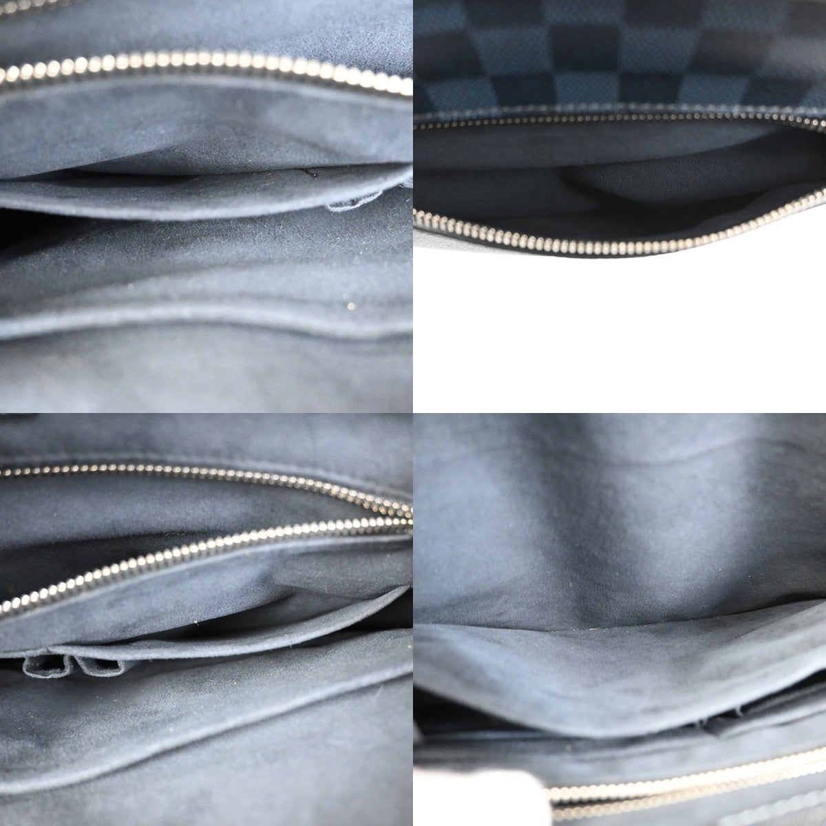LOUIS VUITTON Greenwich Hand Bag Damier Cobalt Leather Navy Italy N41351 92MA390