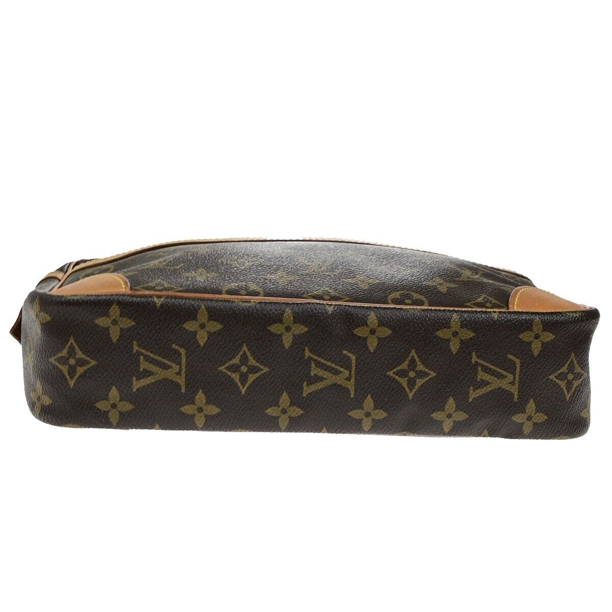 LOUIS VUITTON Compiegne 28 Clutch Bag Monogram Leather Brown GHW M51845 63ED999