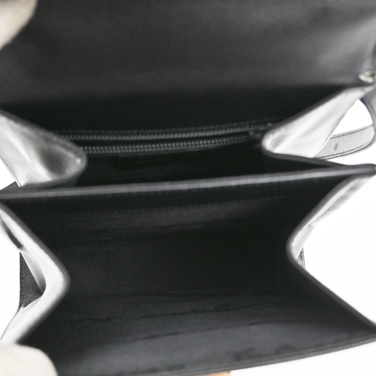 SALVATORE FERRAGAMO Gancini Mini 2Way Shoulder Hand Bag Leather Black 71RL552