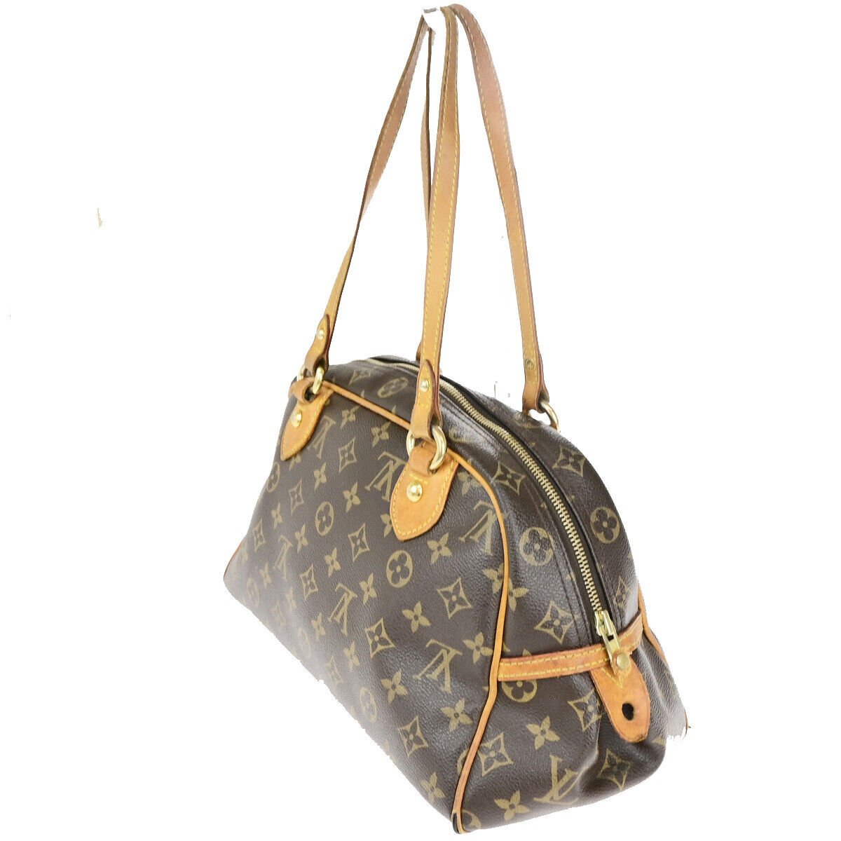 LOUIS VUITTON Montorgueil PM Shoulder Bag Monogram Leather Brown M95565 85SJ491