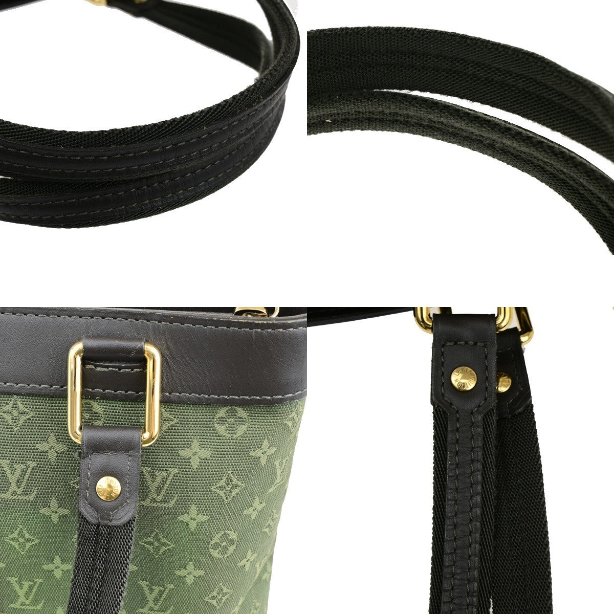 LOUIS VUITTON Lucille PM Shoulder Bag Monogram Mini Canvas Khaki M92682 80KB611