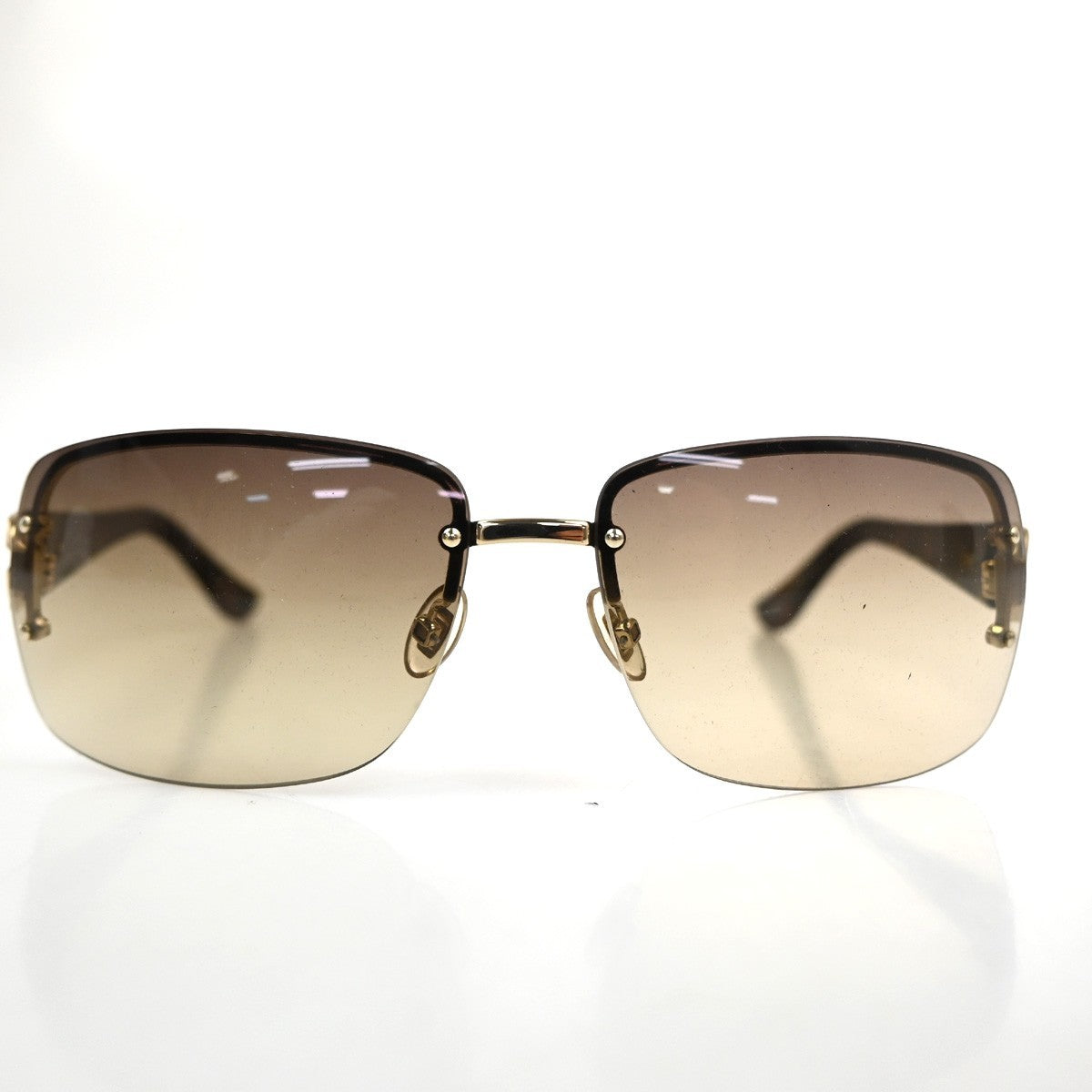 GUCCI GG Sunglasses GG 2804/F/S/ Eye Were Plastic Metal Black Brown 07TA617